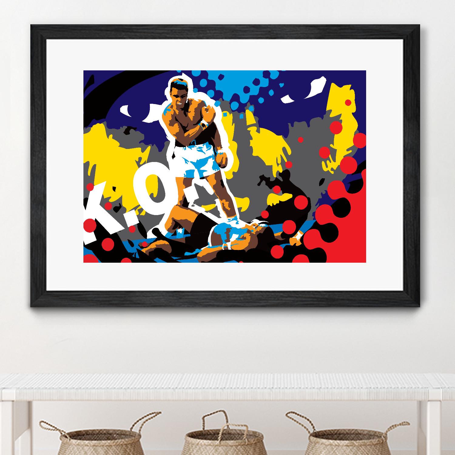 Ali by Ray Lengelé on GIANT ART - blue pop art - alternative