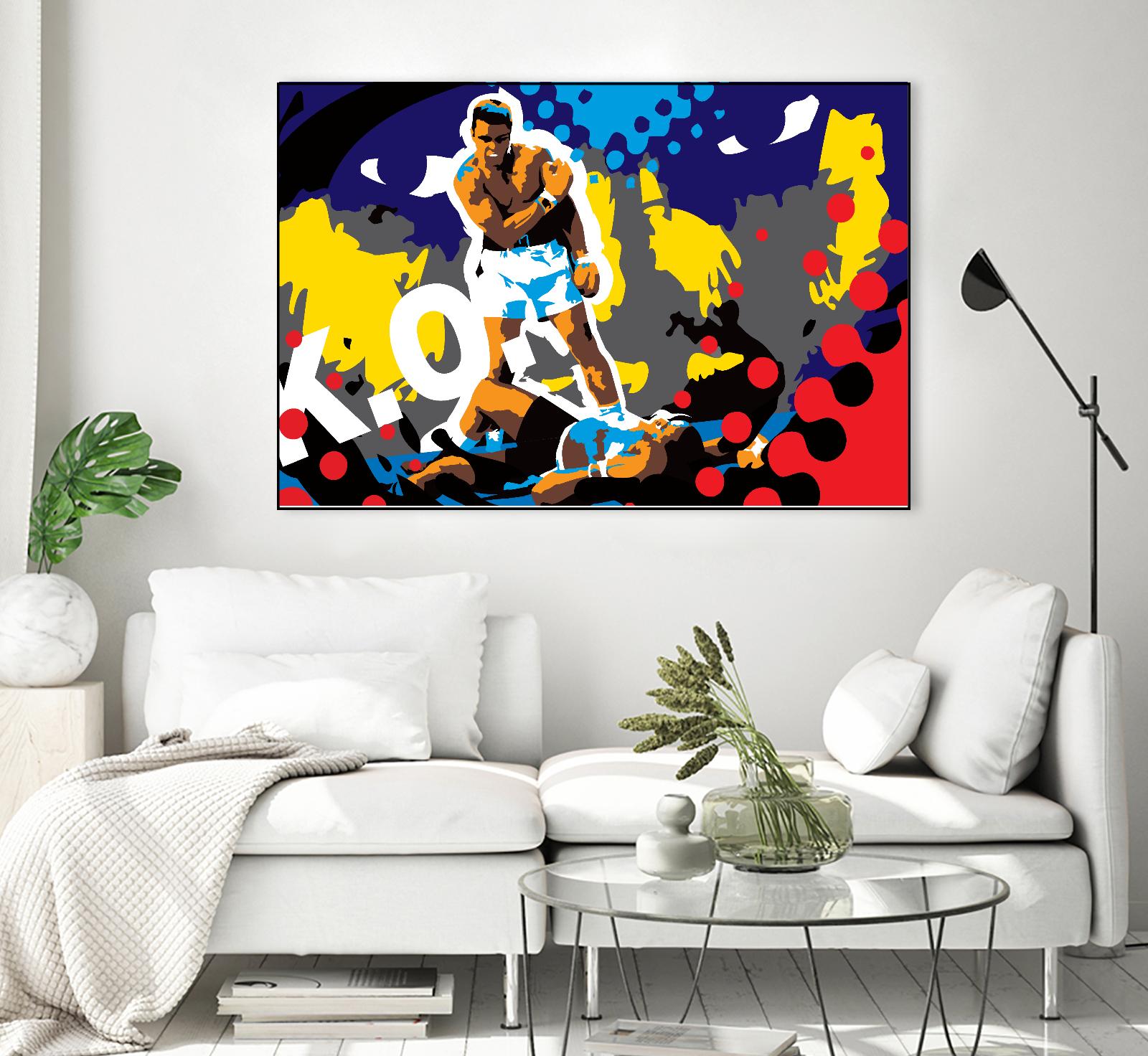 Ali by Ray Lengelé on GIANT ART - blue pop art - alternative