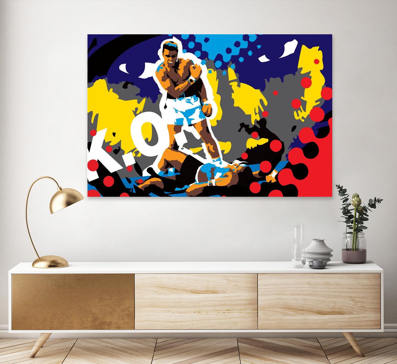 Ali by Ray Lengelé on GIANT ART - blue pop art - alternative