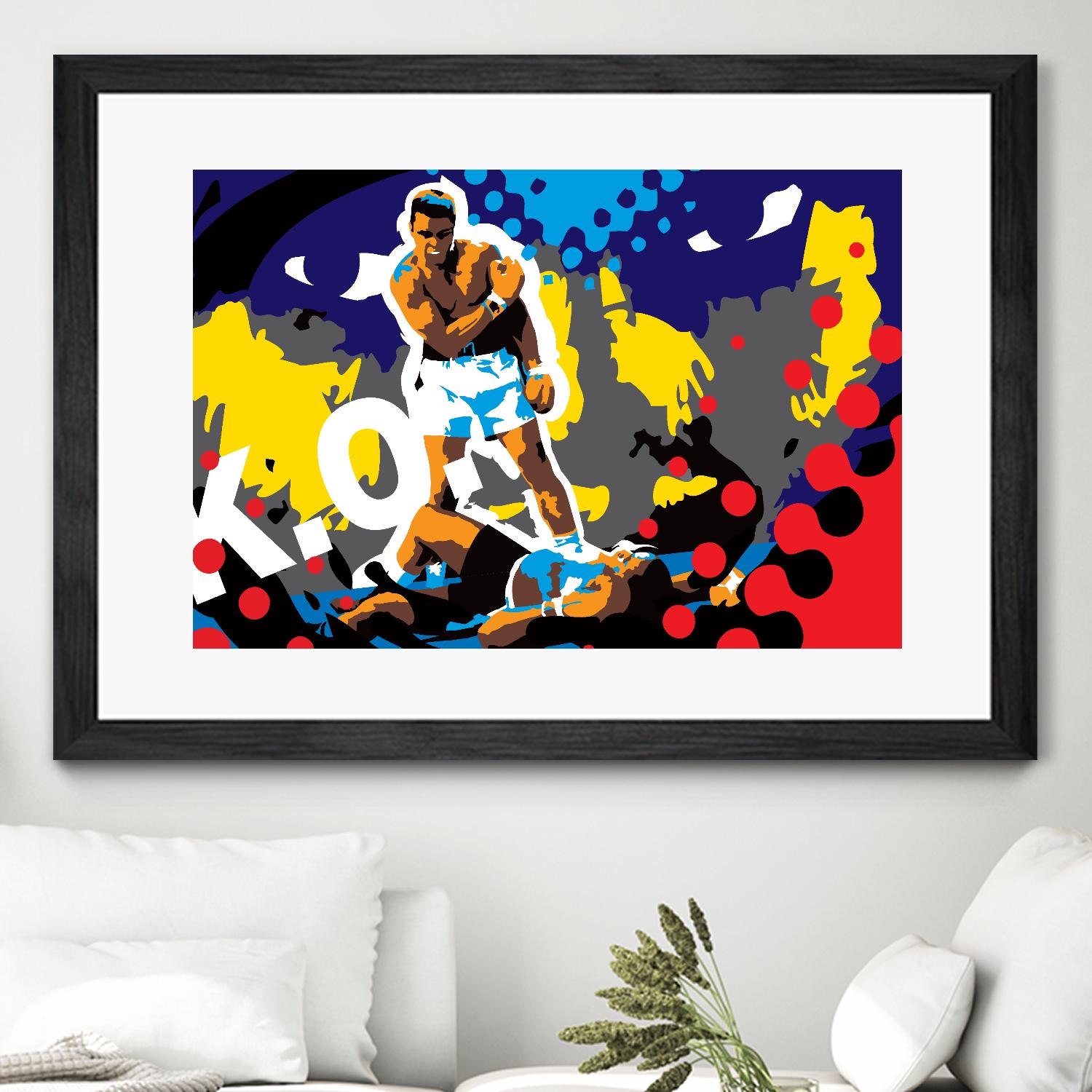 Ali by Ray Lengelé on GIANT ART - blue pop art - alternative