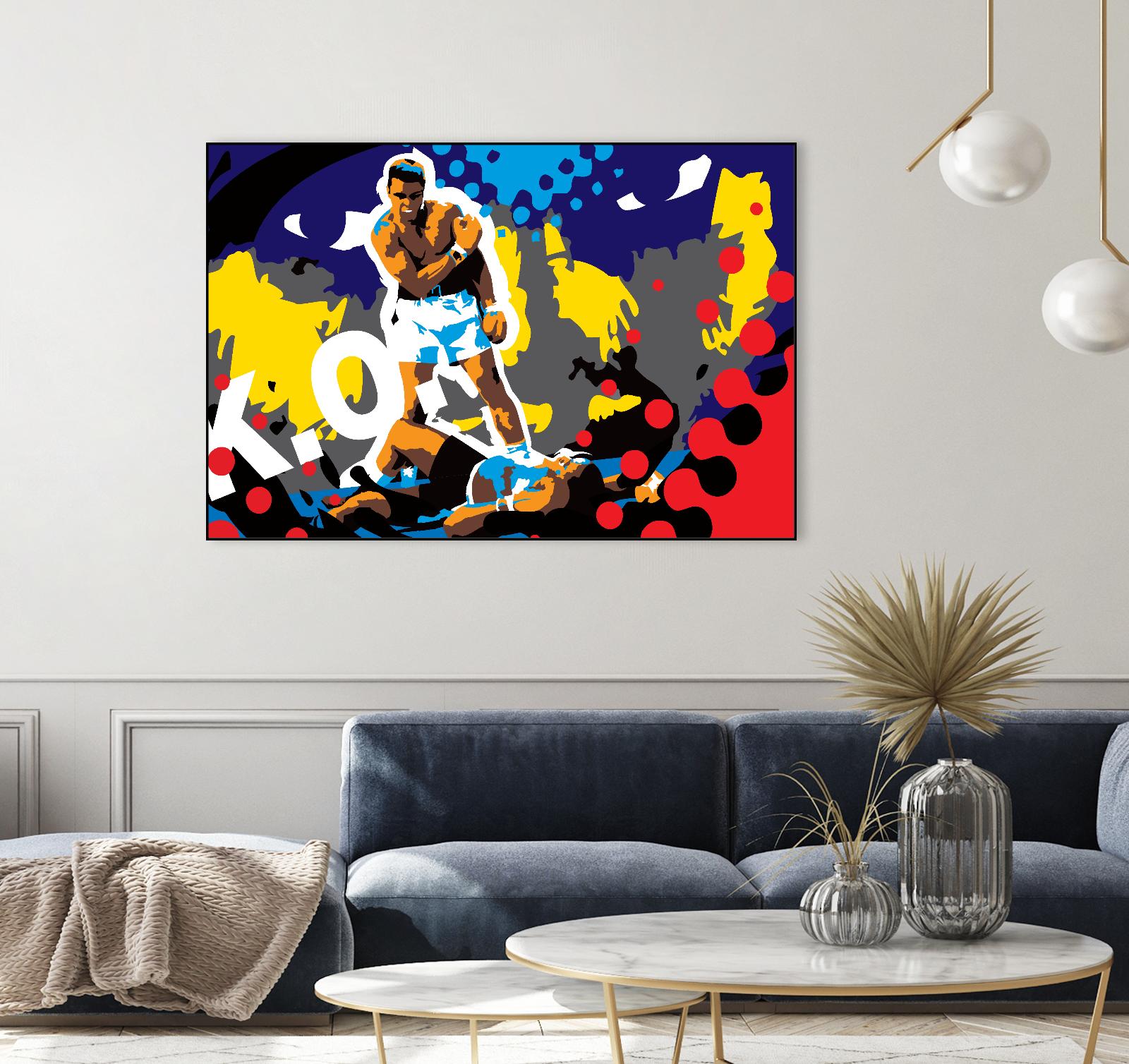 Ali by Ray Lengelé on GIANT ART - blue pop art - alternative