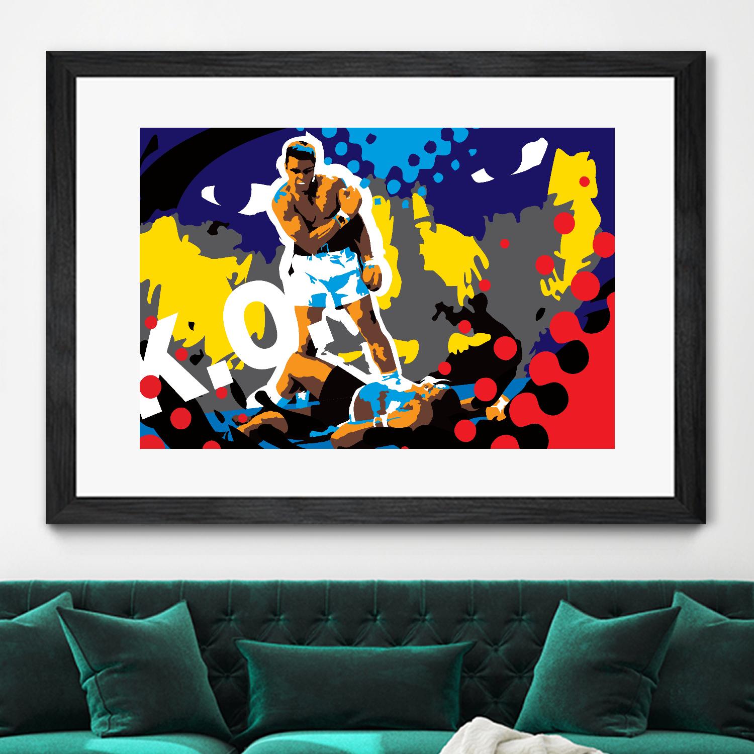 Ali by Ray Lengelé on GIANT ART - blue pop art - alternative