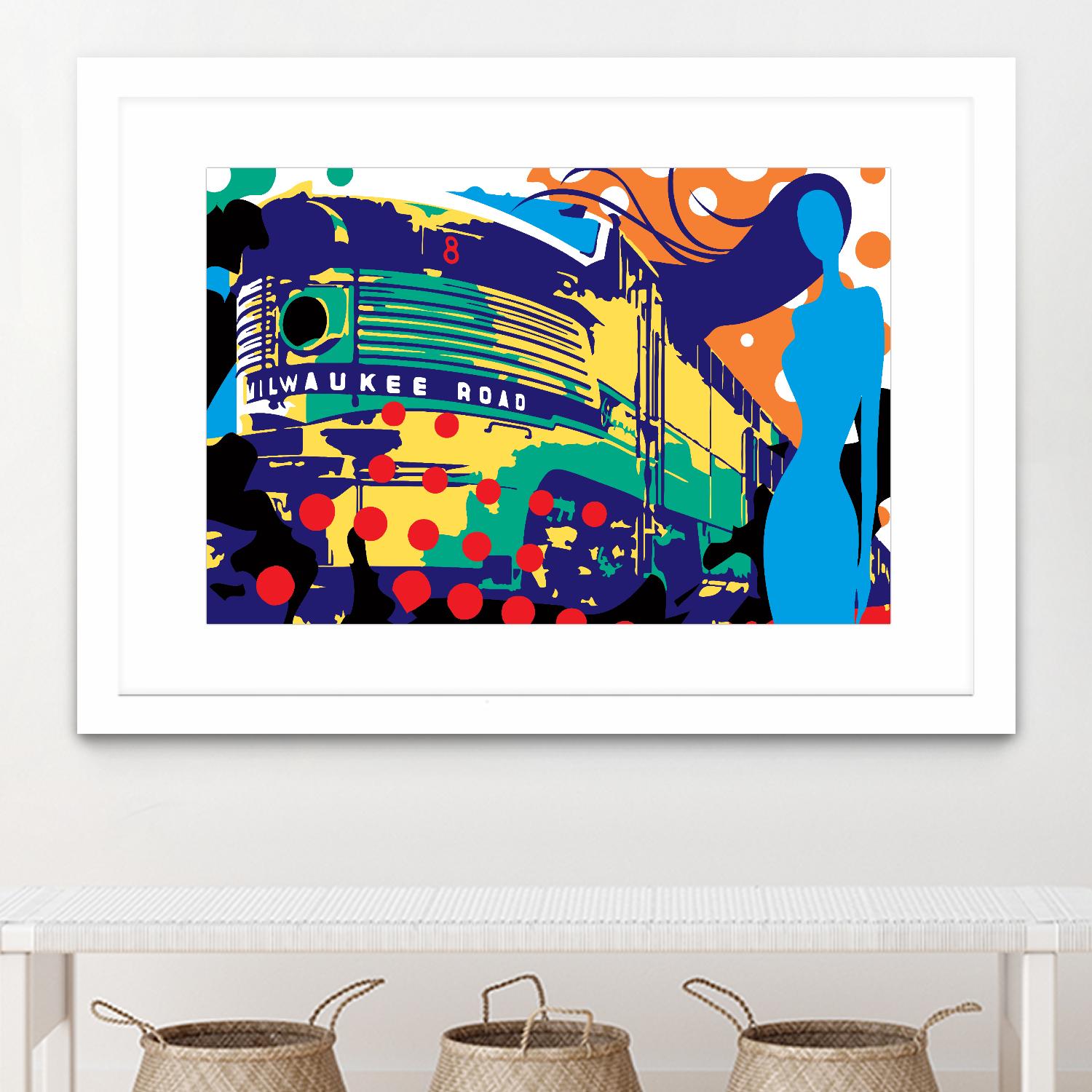 Delvautitude by Ray Lengelé on GIANT ART - blue pop art - alternative