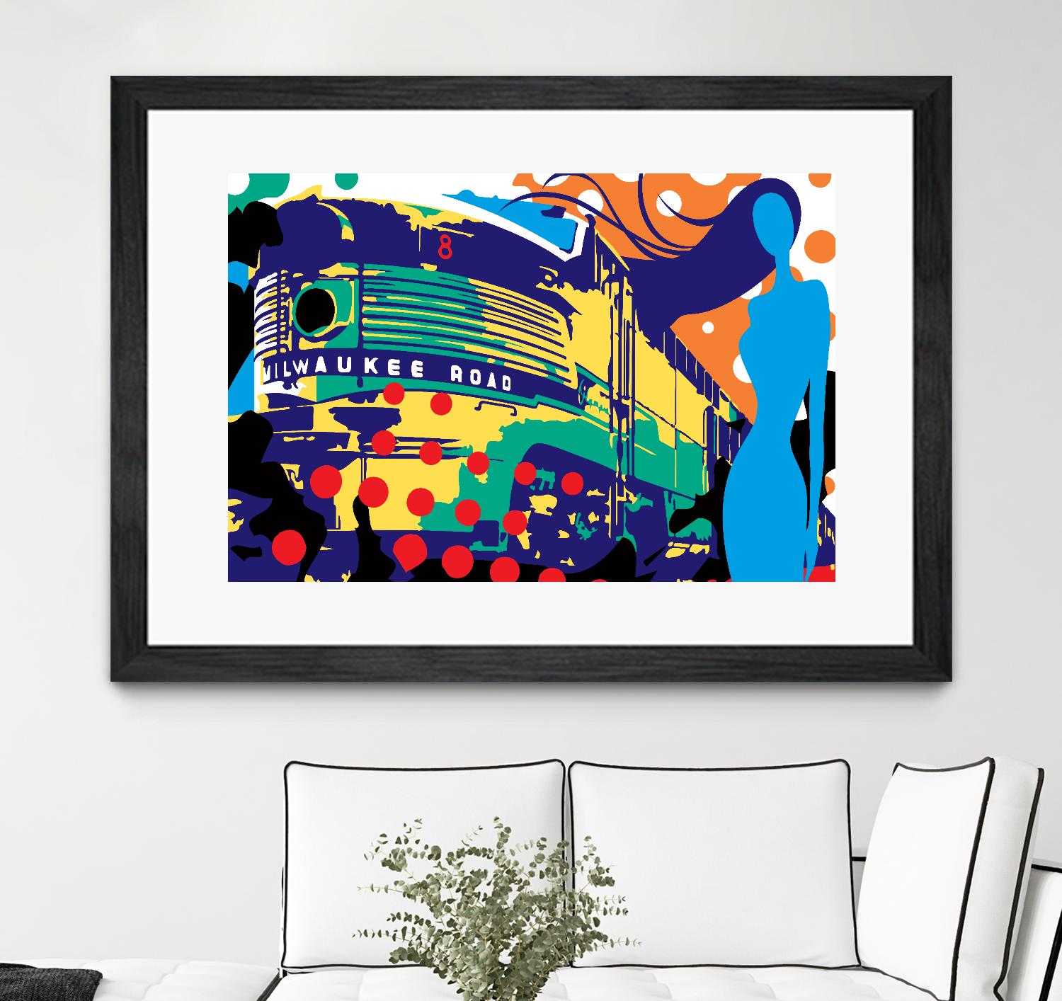 Delvautitude by Ray Lengelé on GIANT ART - blue pop art - alternative