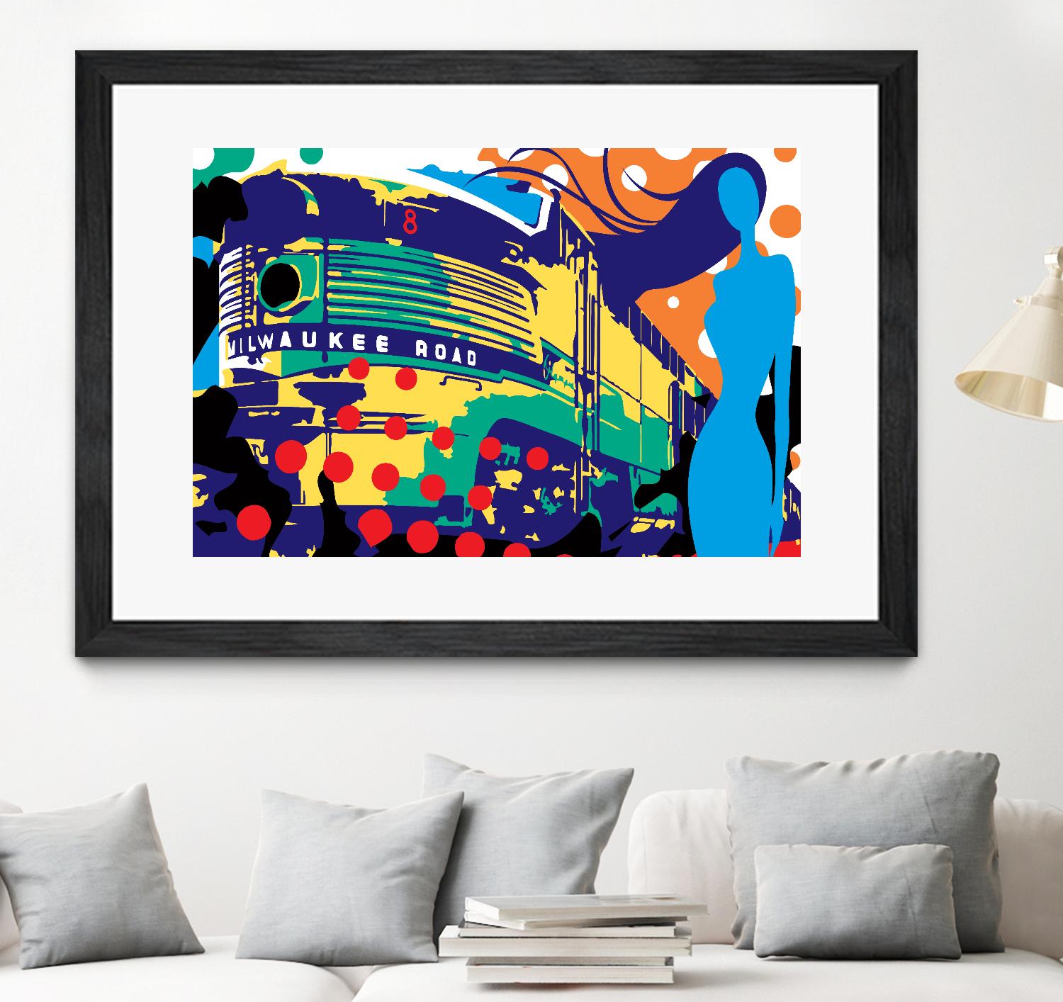 Delvautitude by Ray Lengelé on GIANT ART - blue pop art - alternative