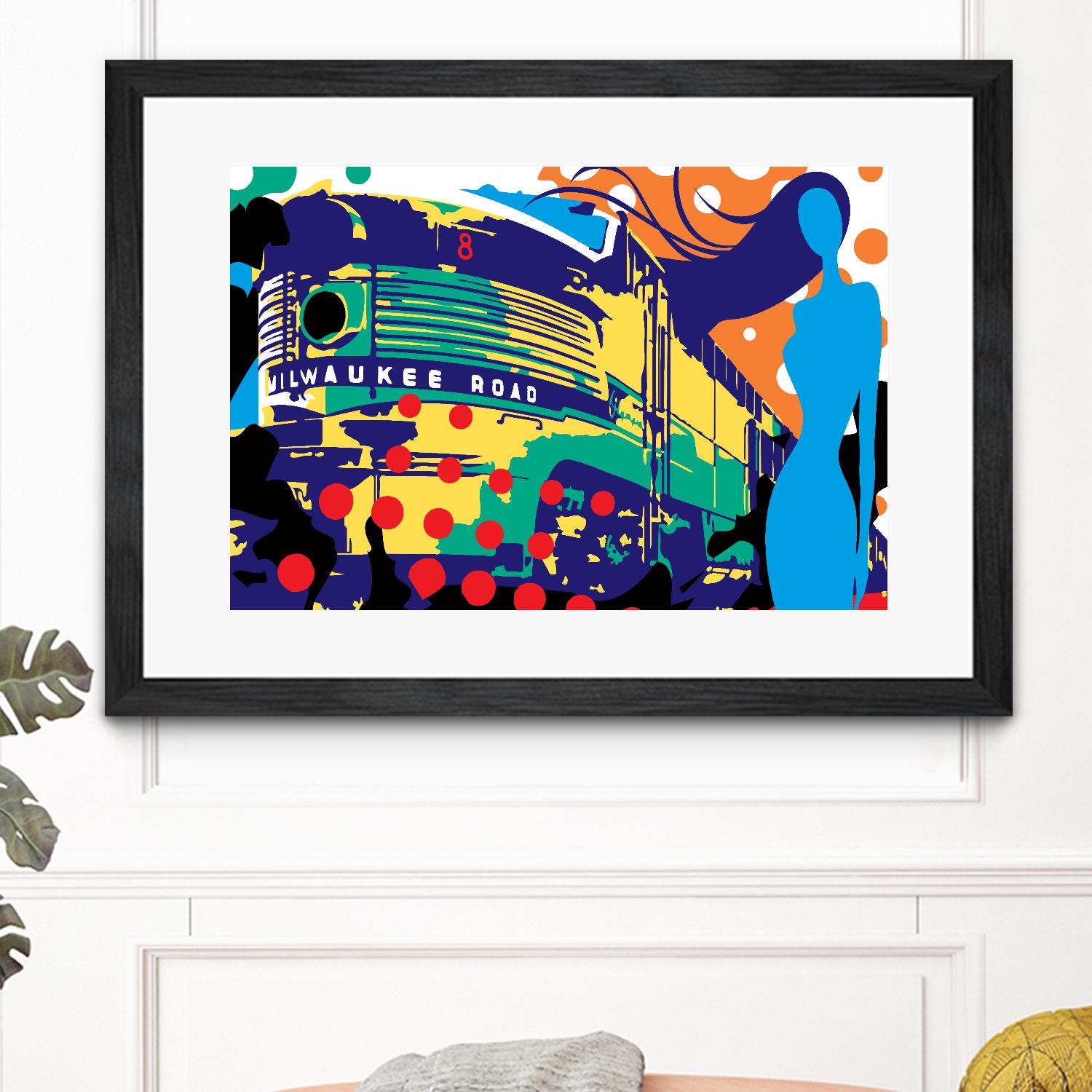 Delvautitude by Ray Lengelé on GIANT ART - blue pop art - alternative