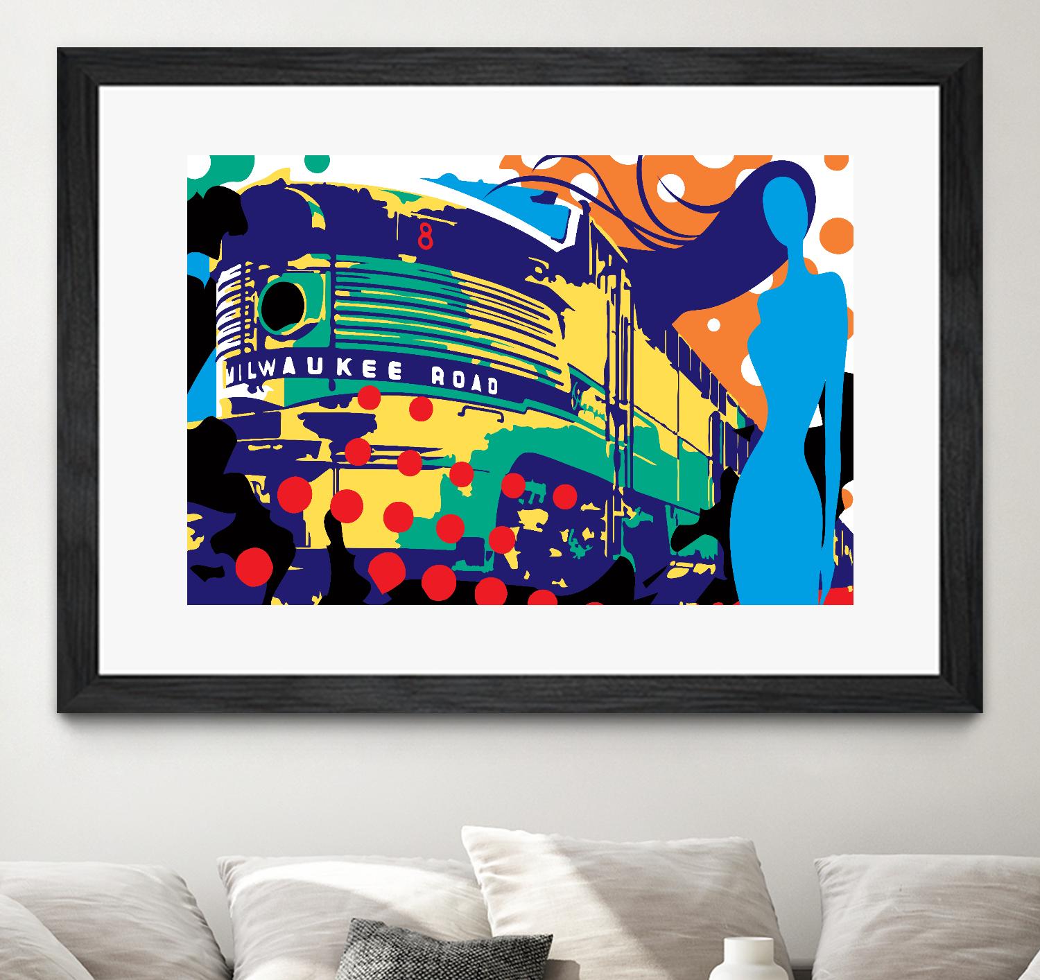 Delvautitude by Ray Lengelé on GIANT ART - blue pop art - alternative