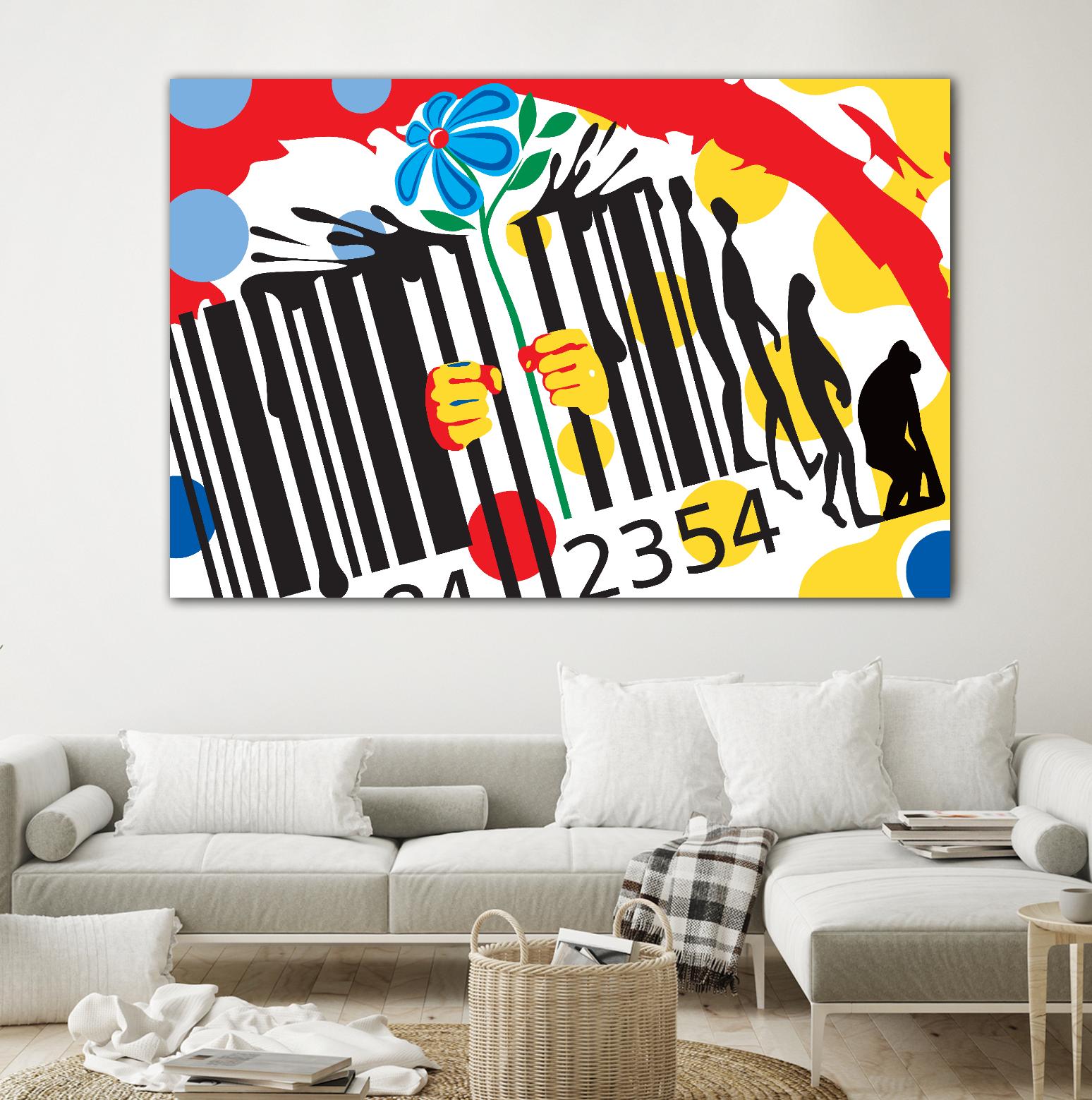 Evolution by Ray Lengelé on GIANT ART - red pop art - alternative