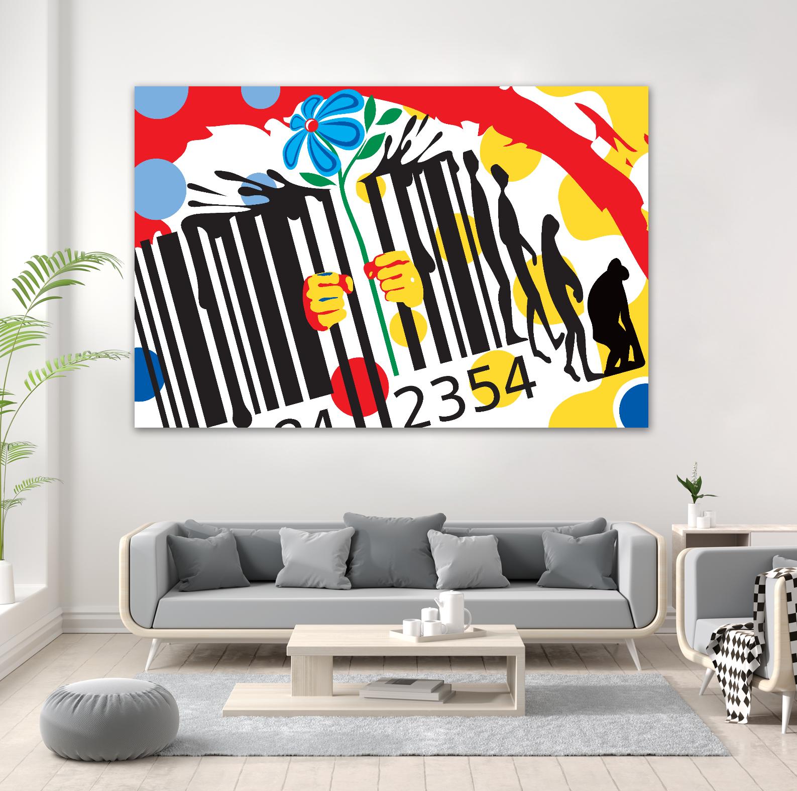 Evolution by Ray Lengelé on GIANT ART - red pop art - alternative