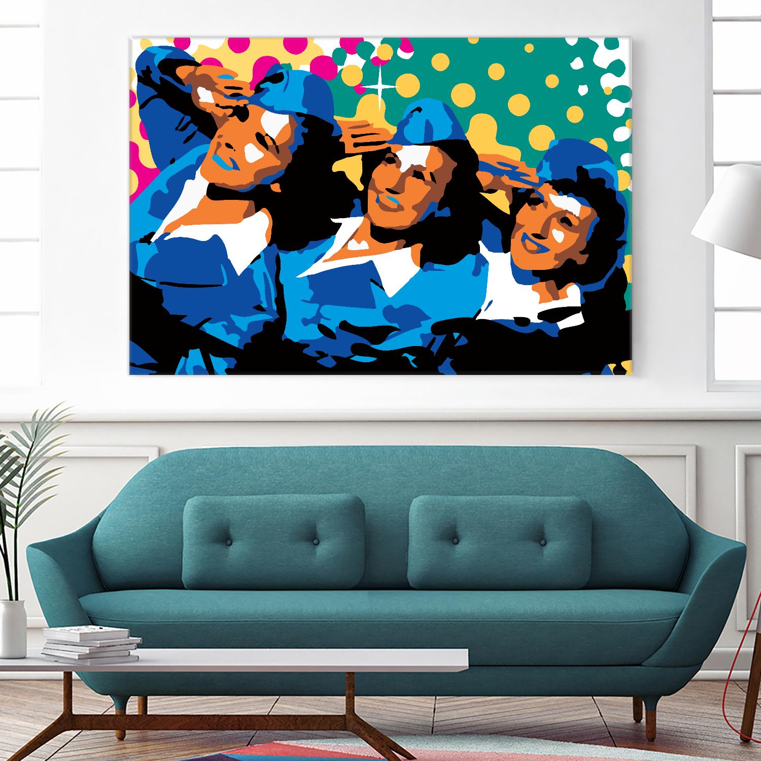 Sisters by Ray Lengelé on GIANT ART - green pop art - alternative