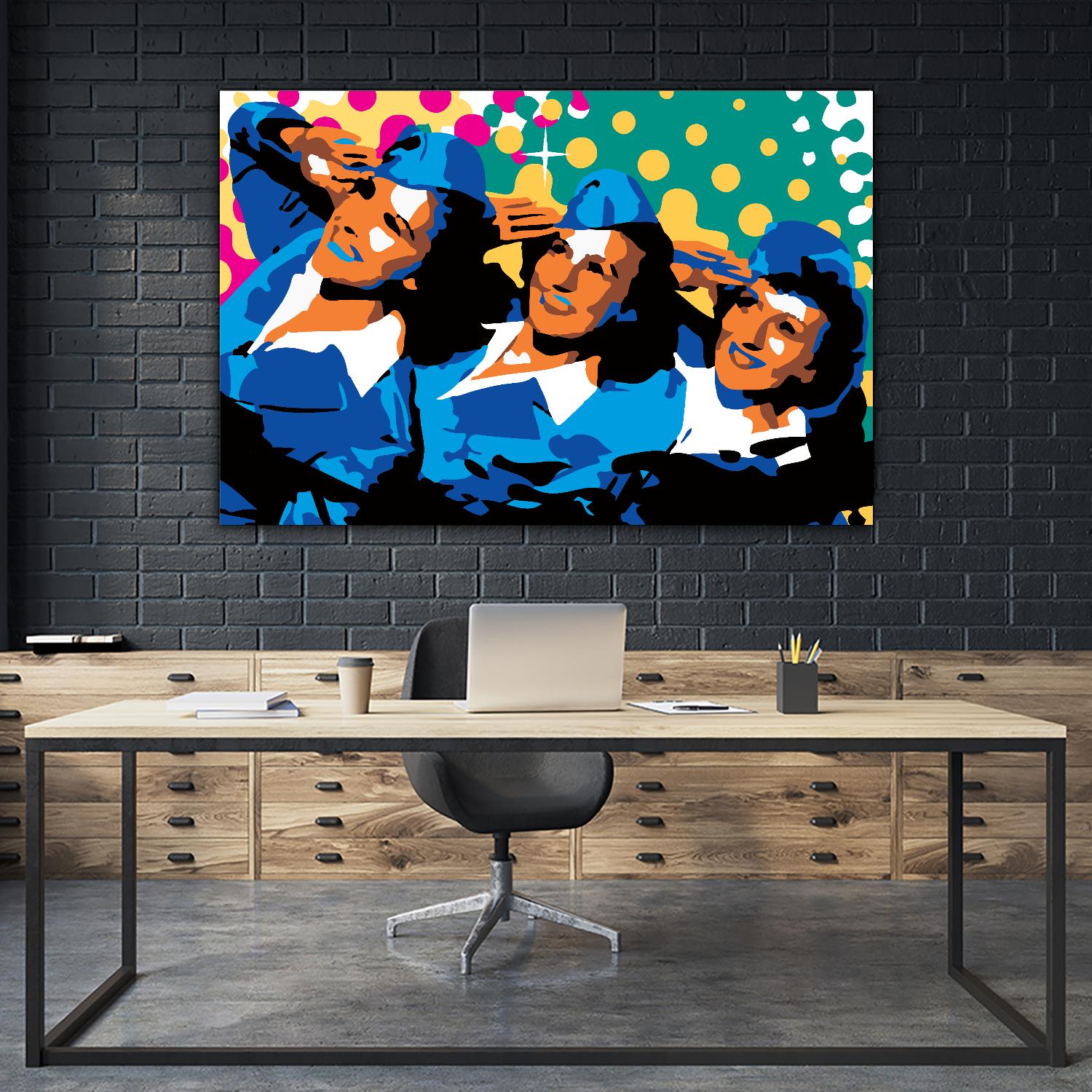 Sisters by Ray Lengelé on GIANT ART - green pop art - alternative