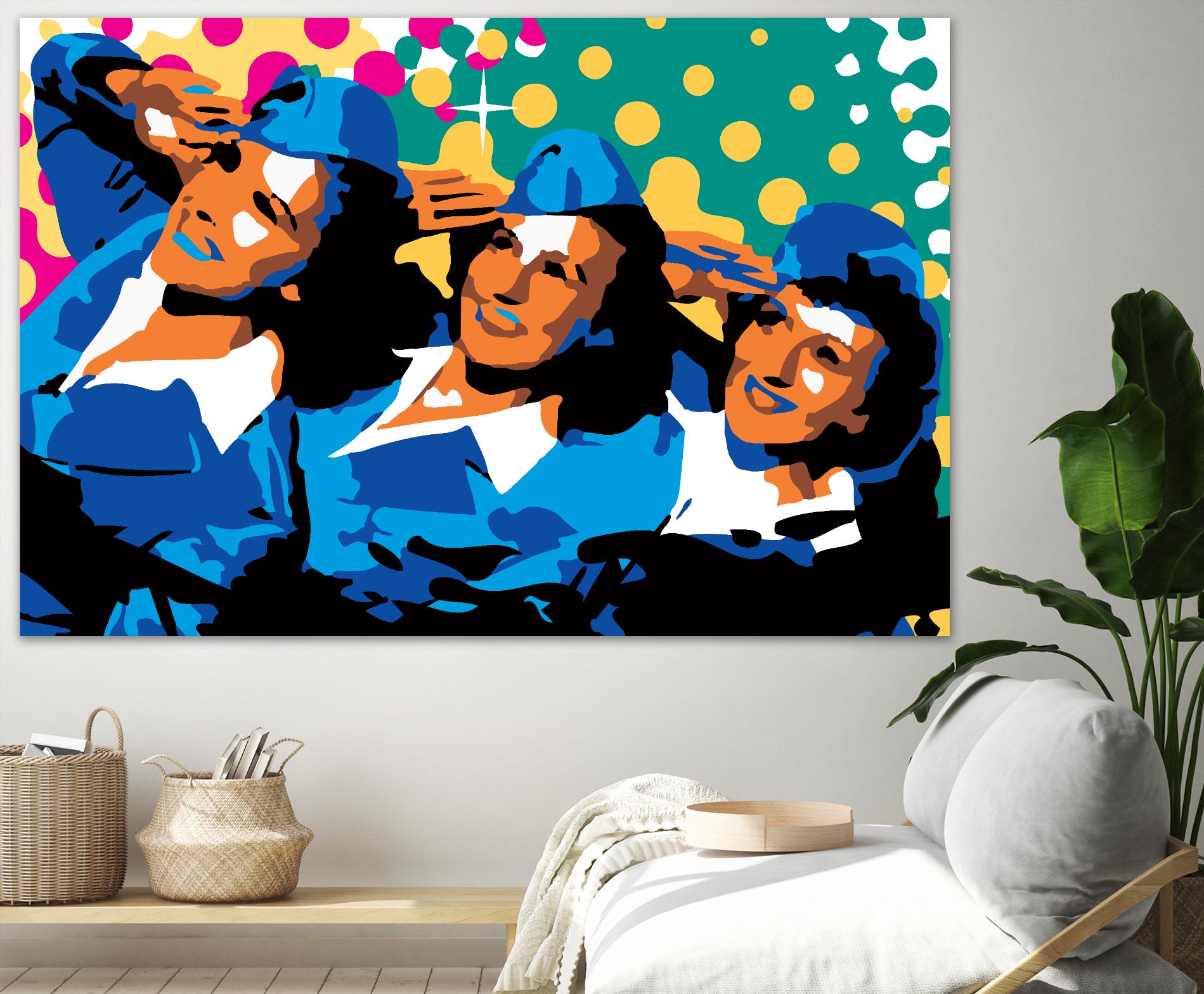 Sisters by Ray Lengelé on GIANT ART - green pop art - alternative