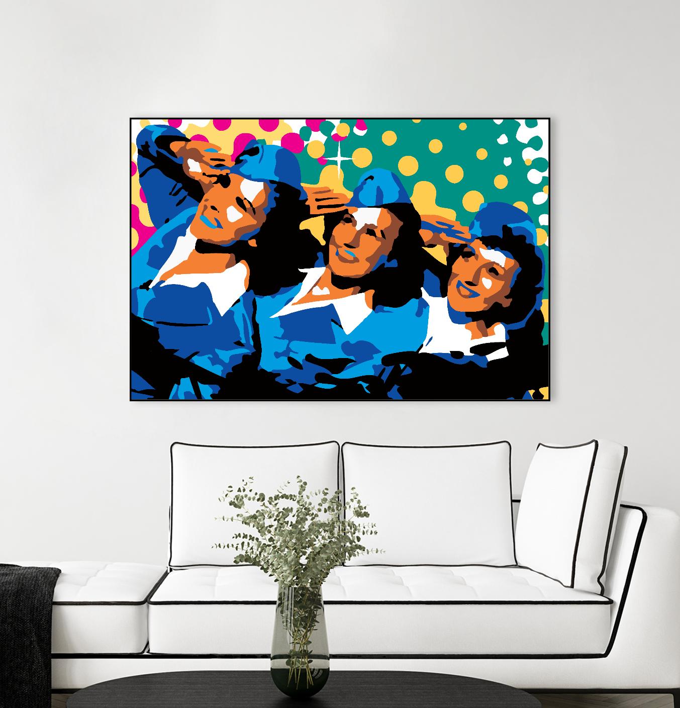 Sisters by Ray Lengelé on GIANT ART - green pop art - alternative