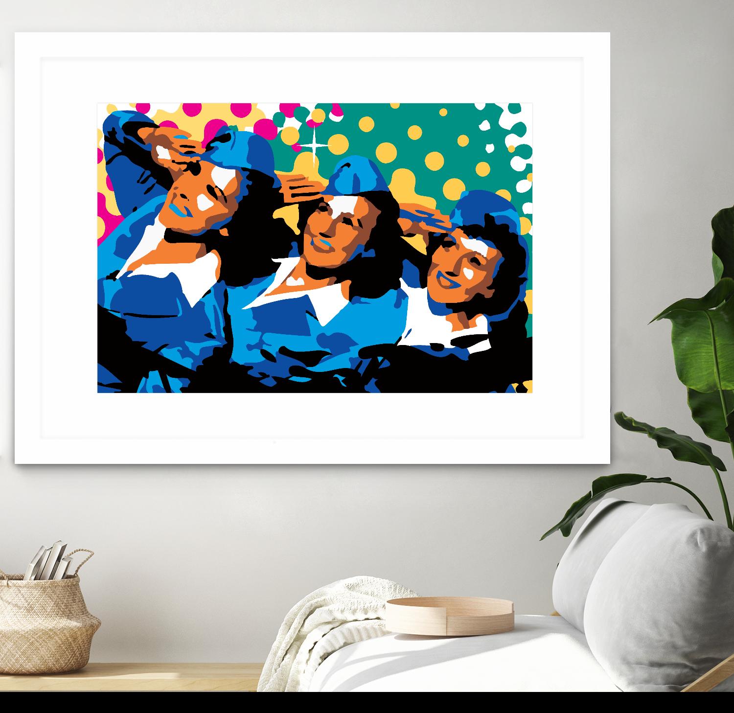 Sisters by Ray Lengelé on GIANT ART - green pop art - alternative
