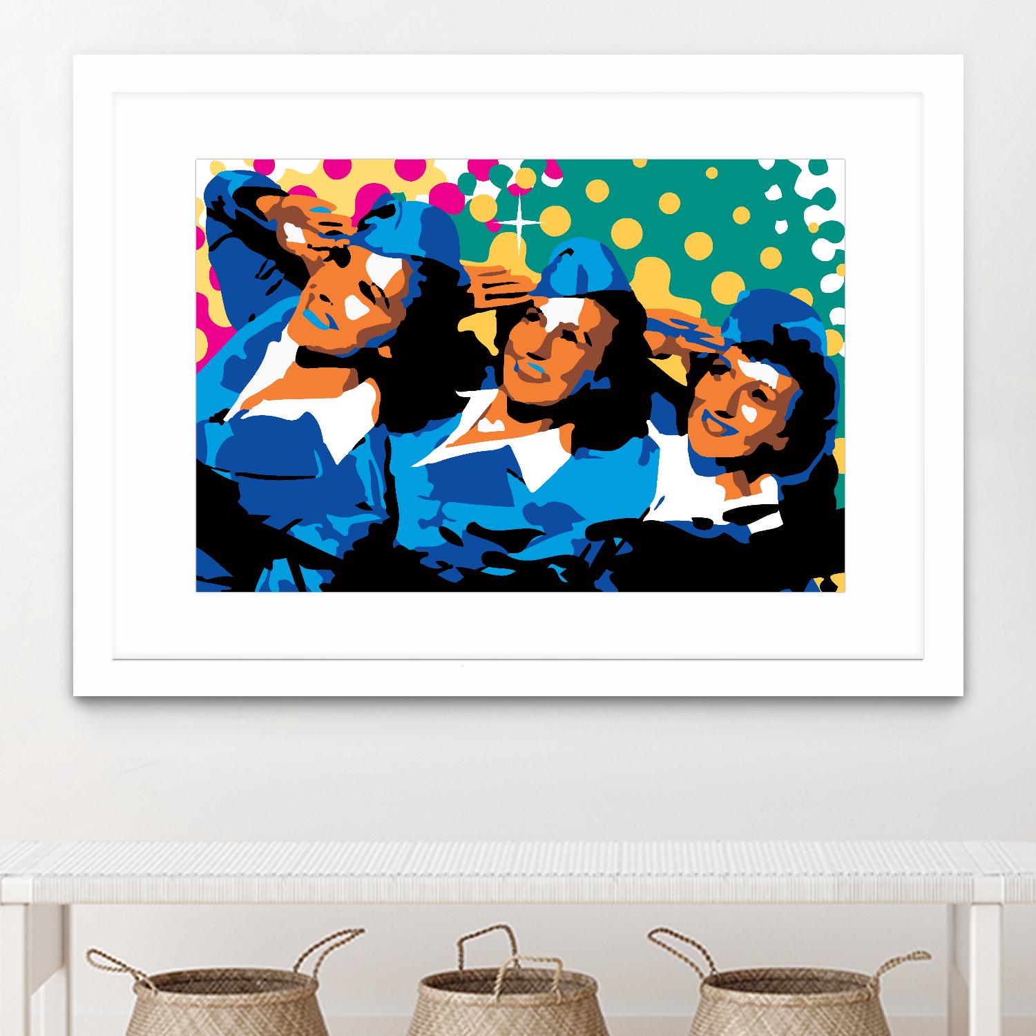 Sisters by Ray Lengelé on GIANT ART - green pop art - alternative