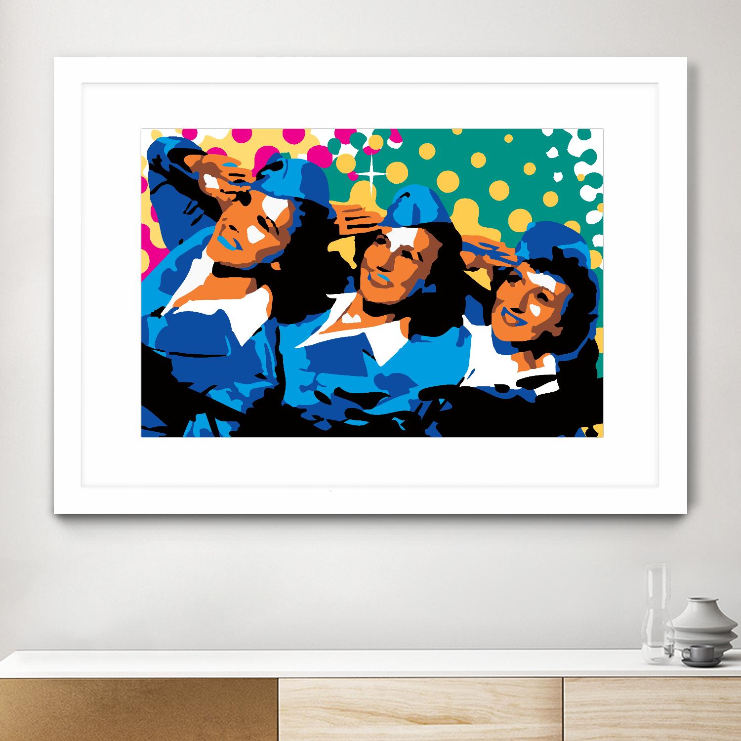 Sisters by Ray Lengelé on GIANT ART - green pop art - alternative