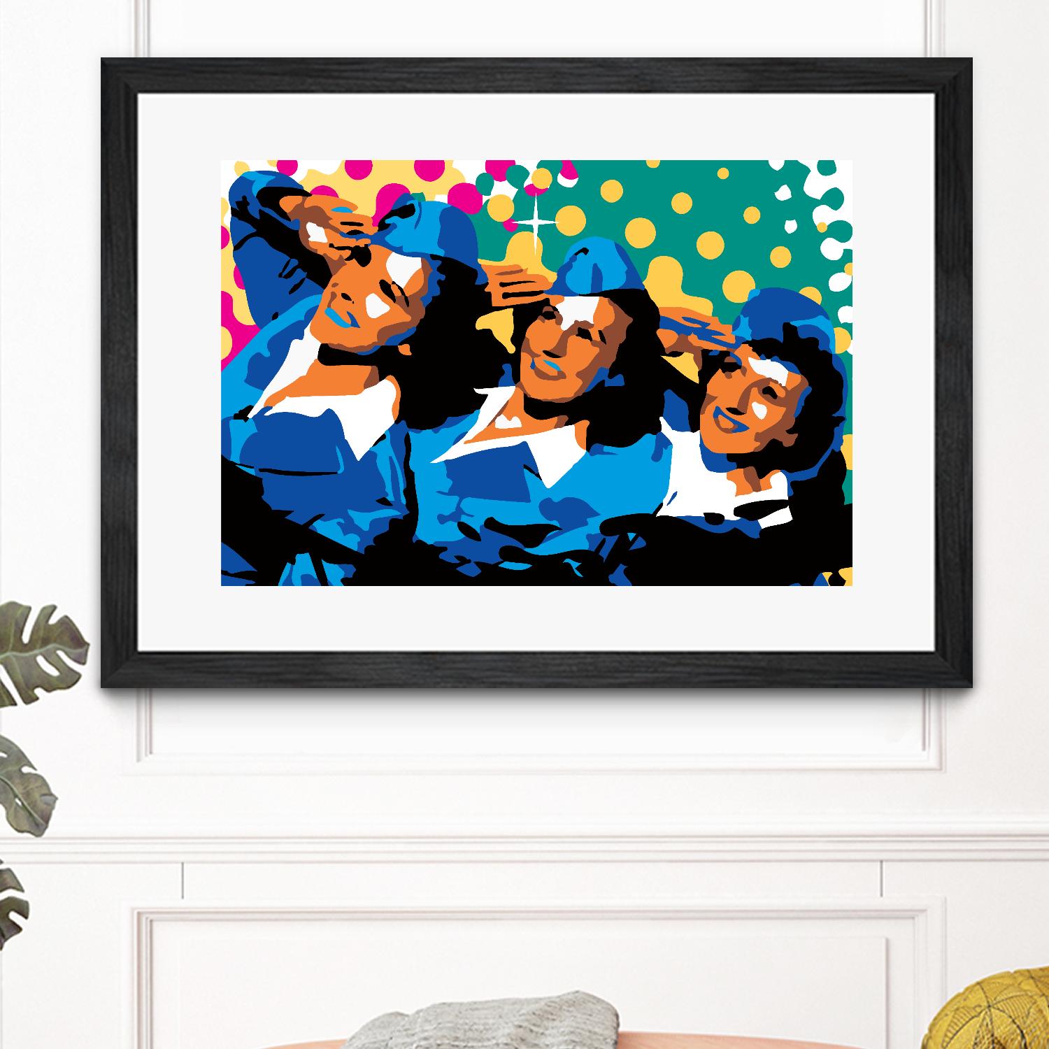 Sisters by Ray Lengelé on GIANT ART - green pop art - alternative