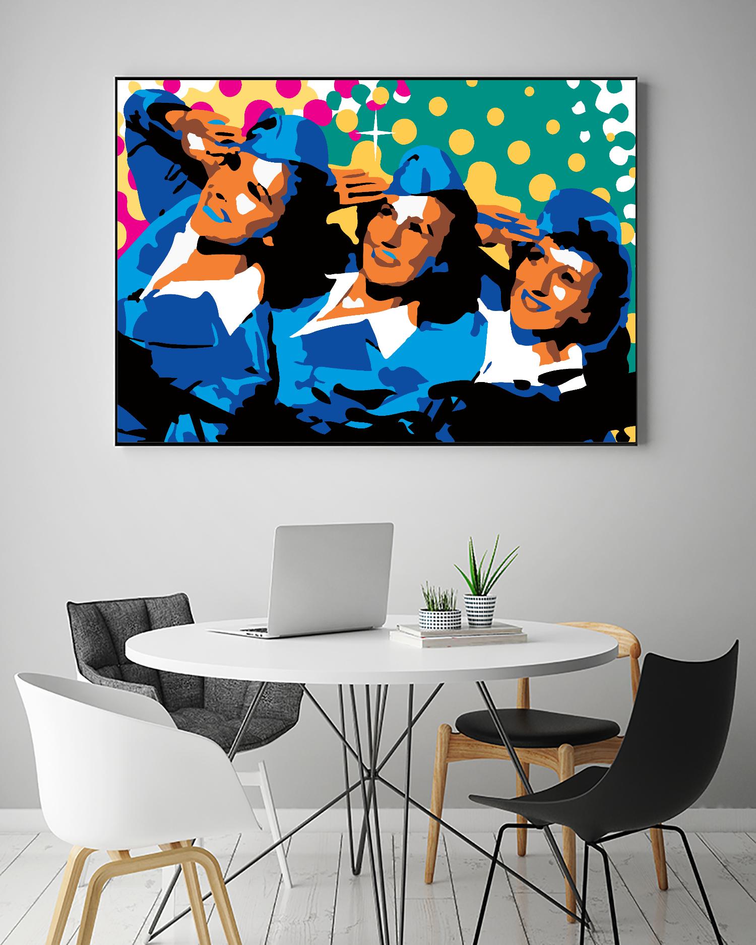 Sisters by Ray Lengelé on GIANT ART - green pop art - alternative