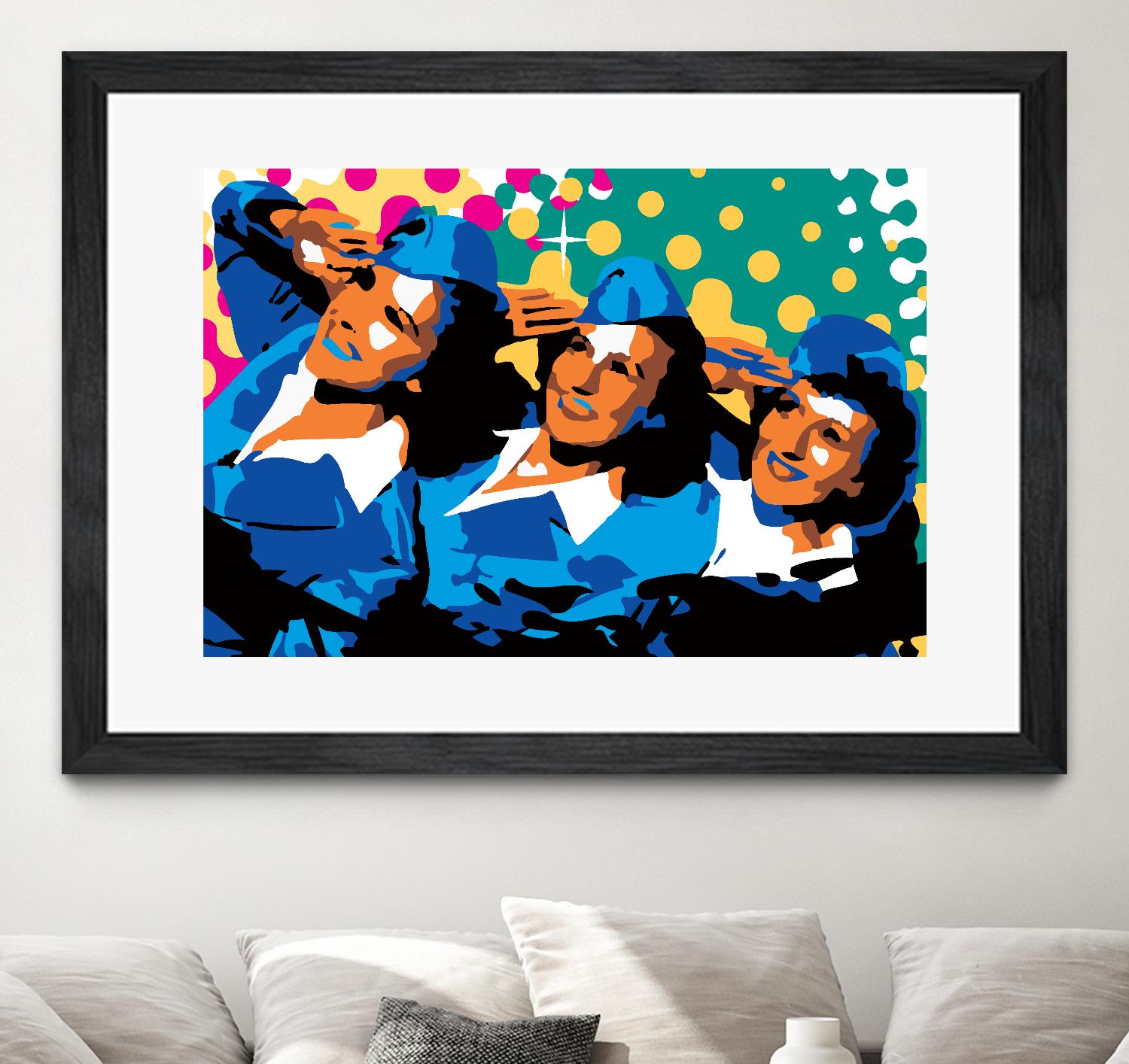 Sisters by Ray Lengelé on GIANT ART - green pop art - alternative