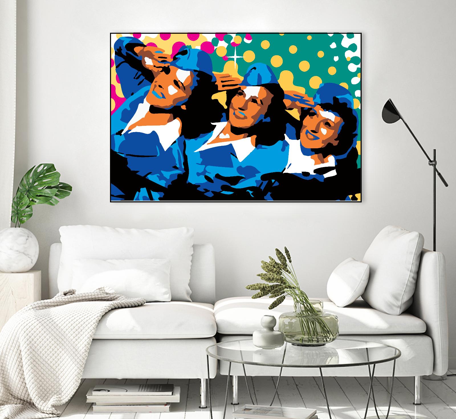 Sisters by Ray Lengelé on GIANT ART - green pop art - alternative