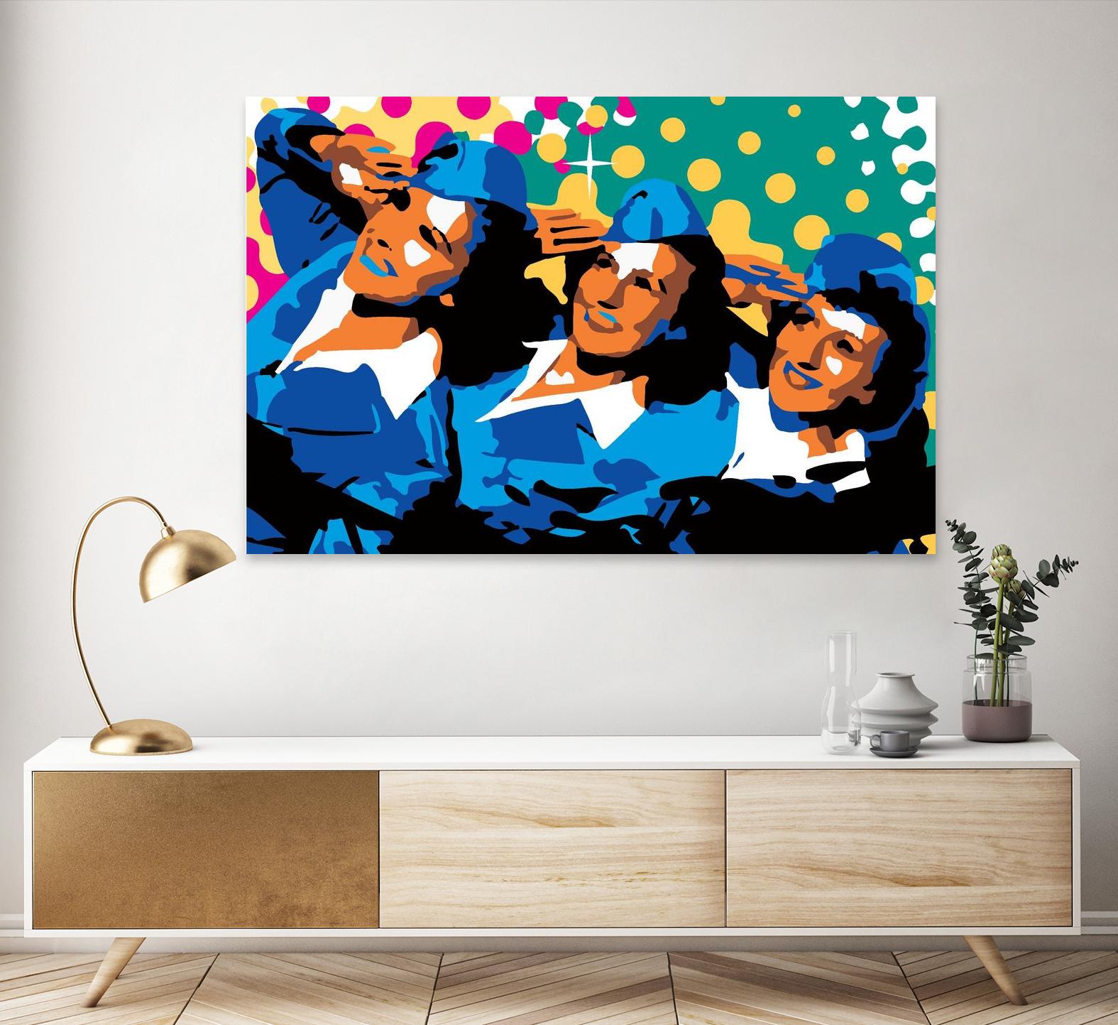 Sisters by Ray Lengelé on GIANT ART - green pop art - alternative