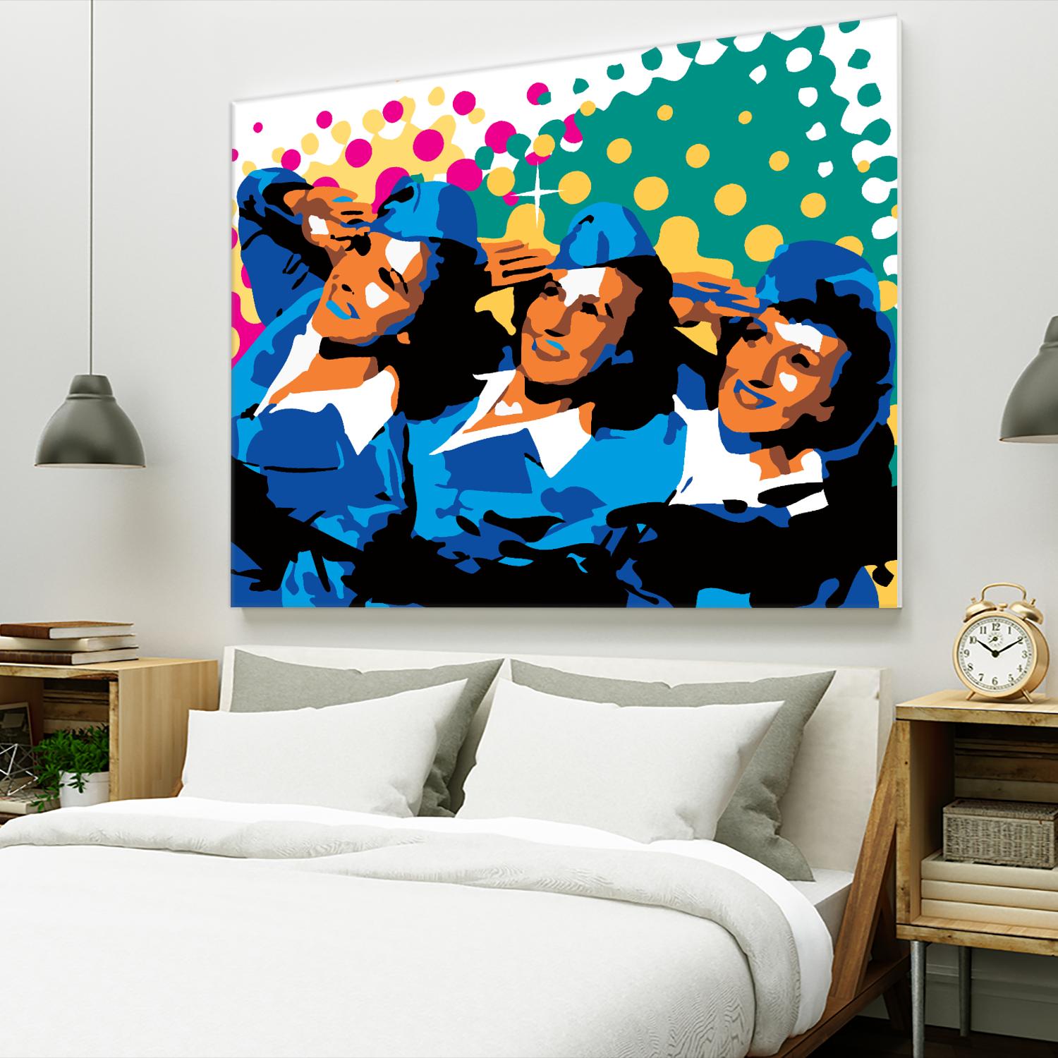 Sisters by Ray Lengelé on GIANT ART - green pop art - alternative