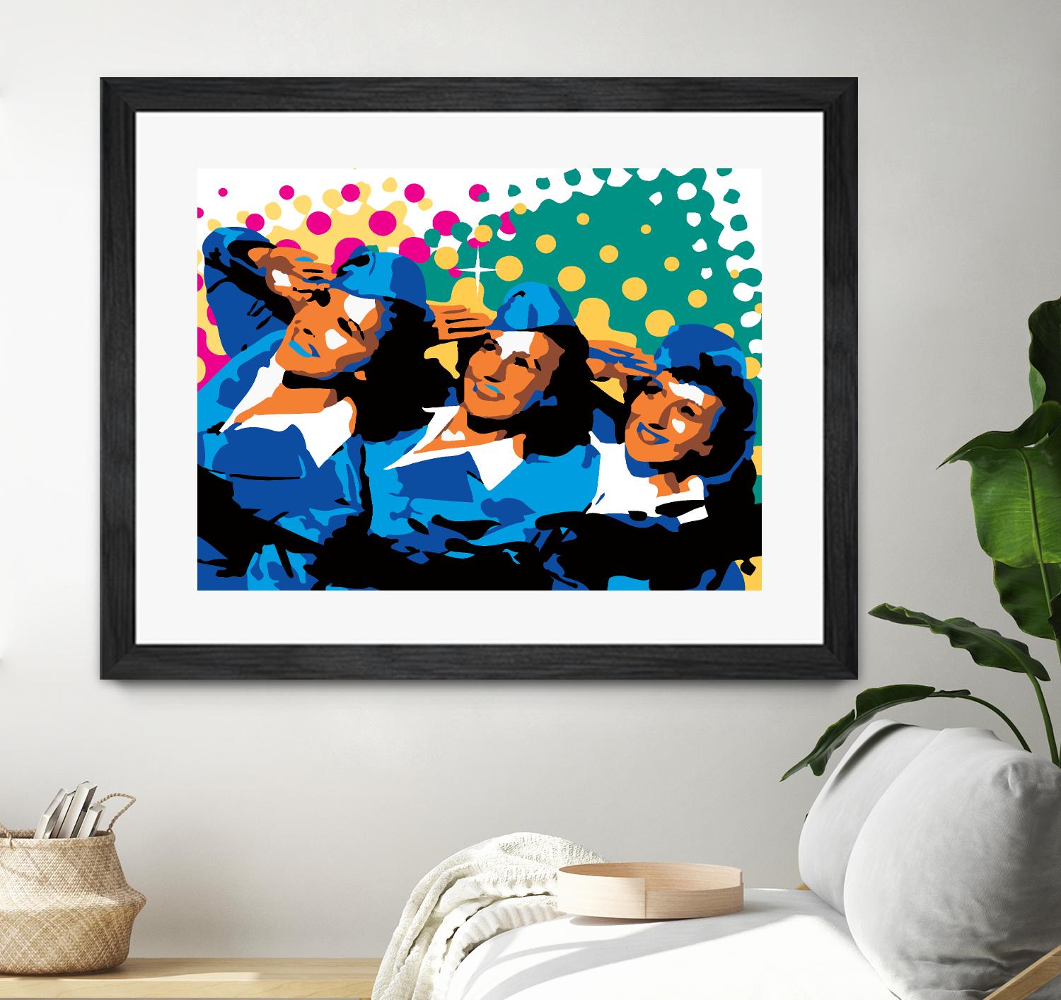 Sisters by Ray Lengelé on GIANT ART - green pop art - alternative