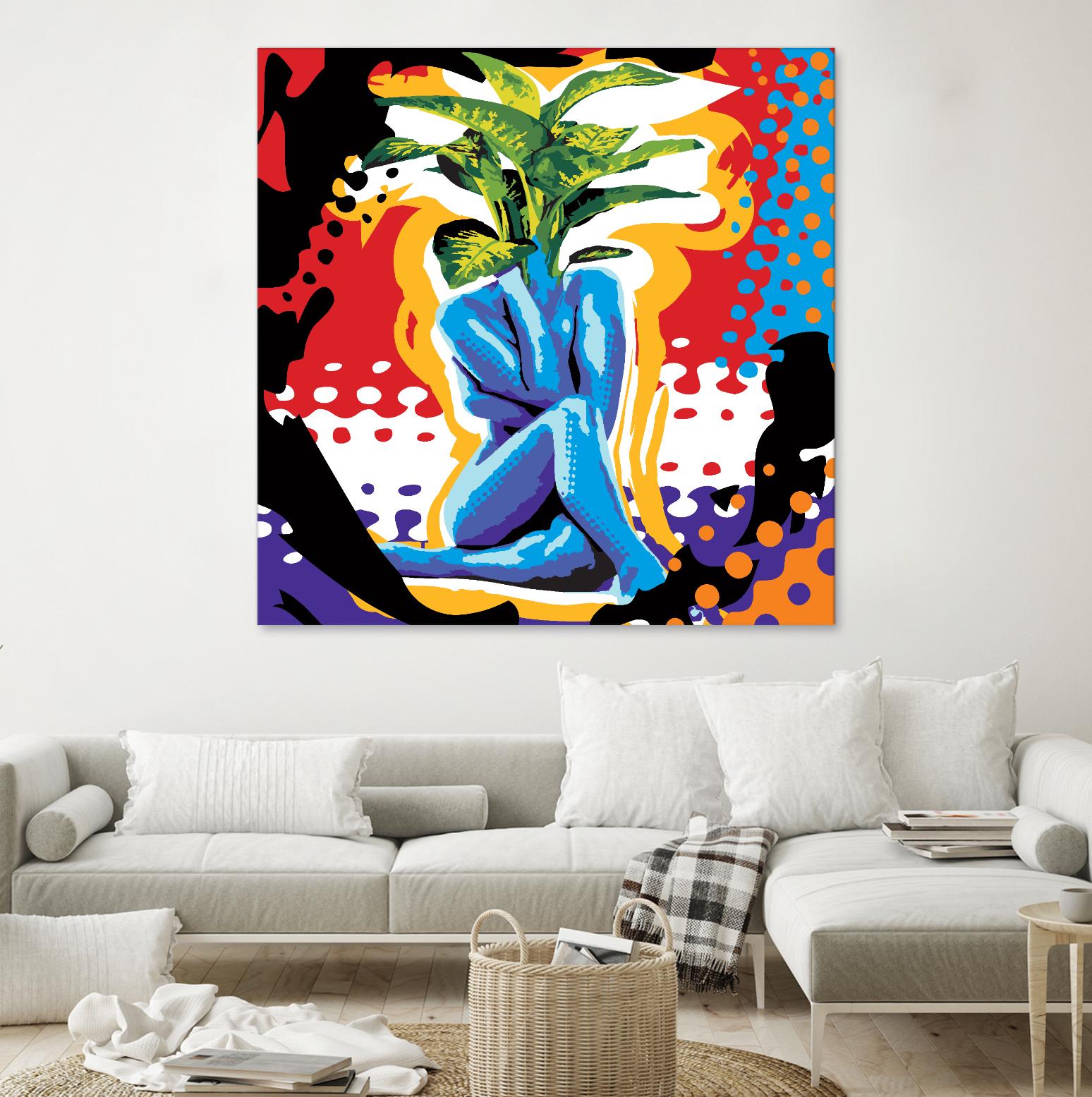 Mandragore by Ray Lengelé on GIANT ART - green pop art - alternative