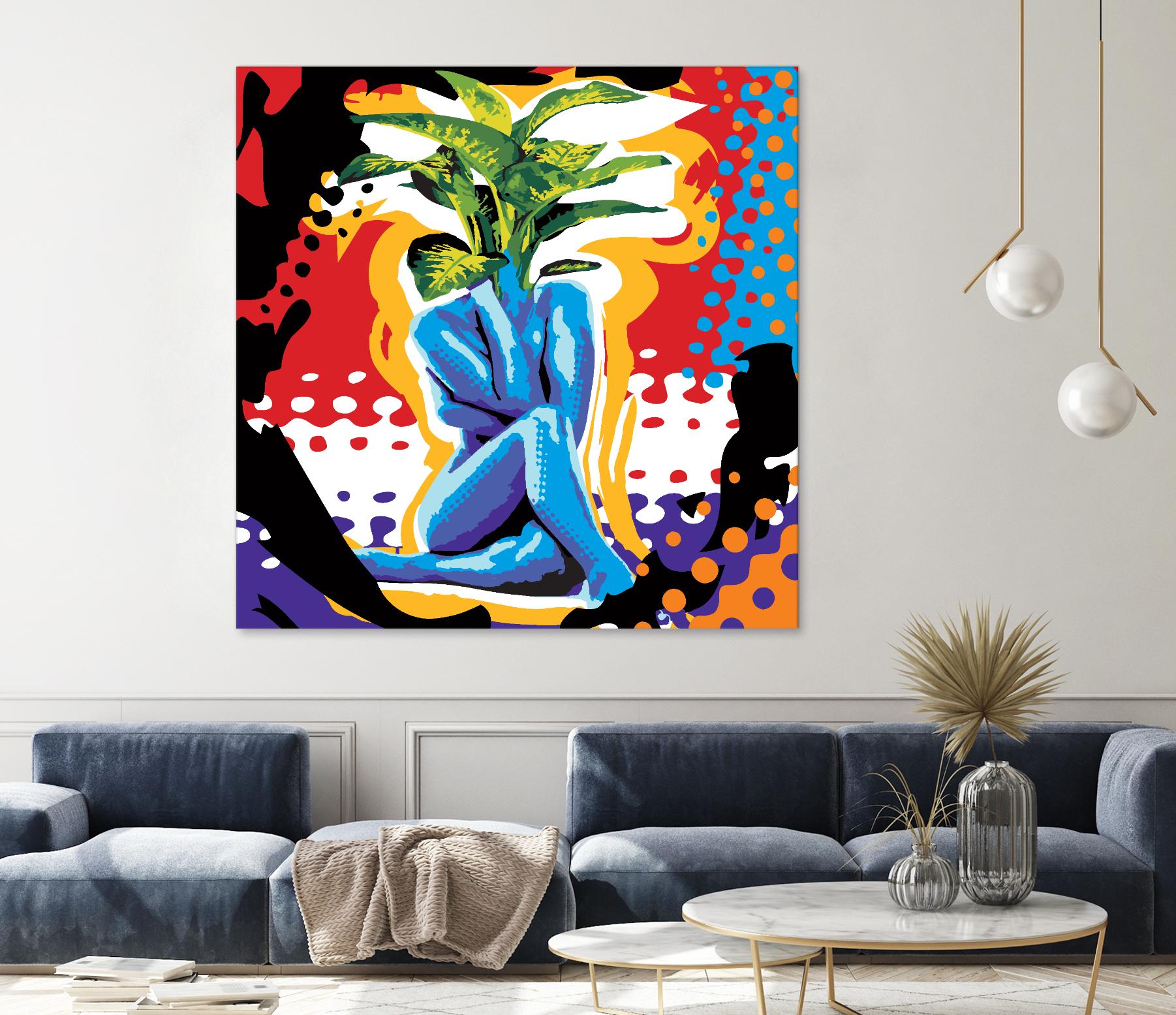 Mandragore by Ray Lengelé on GIANT ART - green pop art - alternative