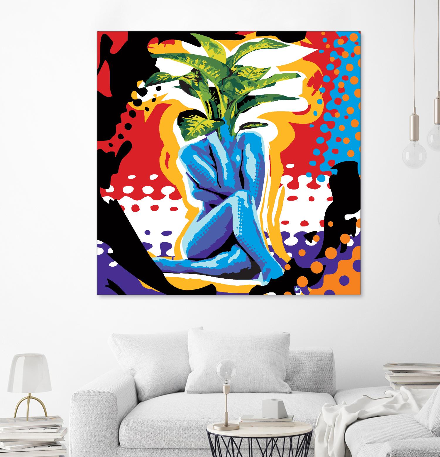 Mandragore by Ray Lengelé on GIANT ART - green pop art - alternative