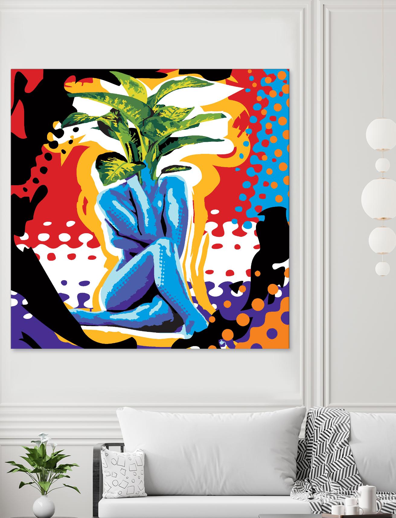 Mandragore by Ray Lengelé on GIANT ART - green pop art - alternative