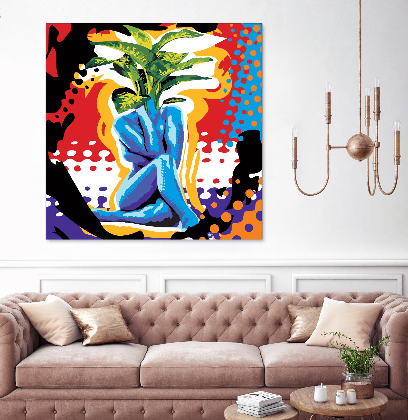 Mandragore by Ray Lengelé on GIANT ART - green pop art - alternative