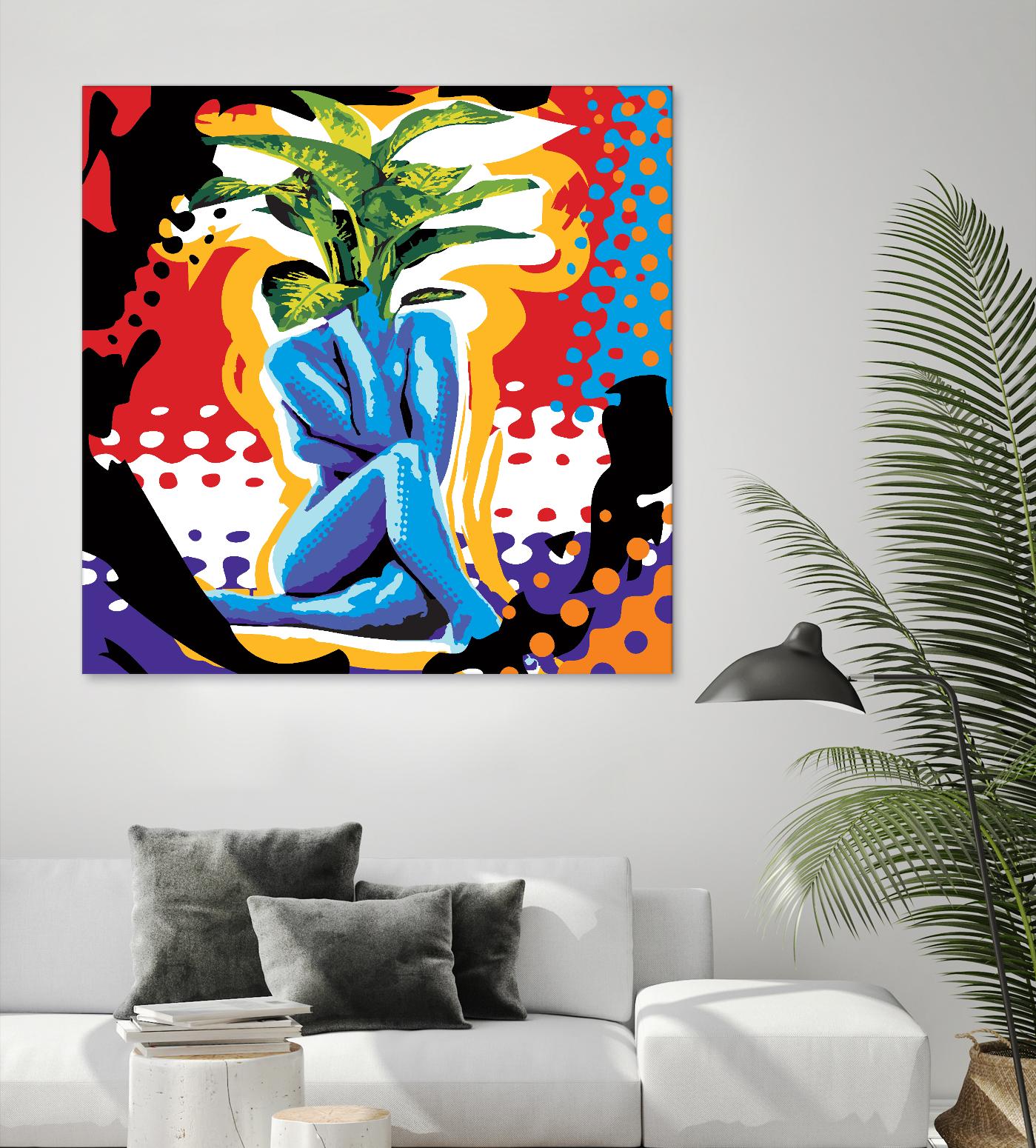 Mandragore by Ray Lengelé on GIANT ART - green pop art - alternative