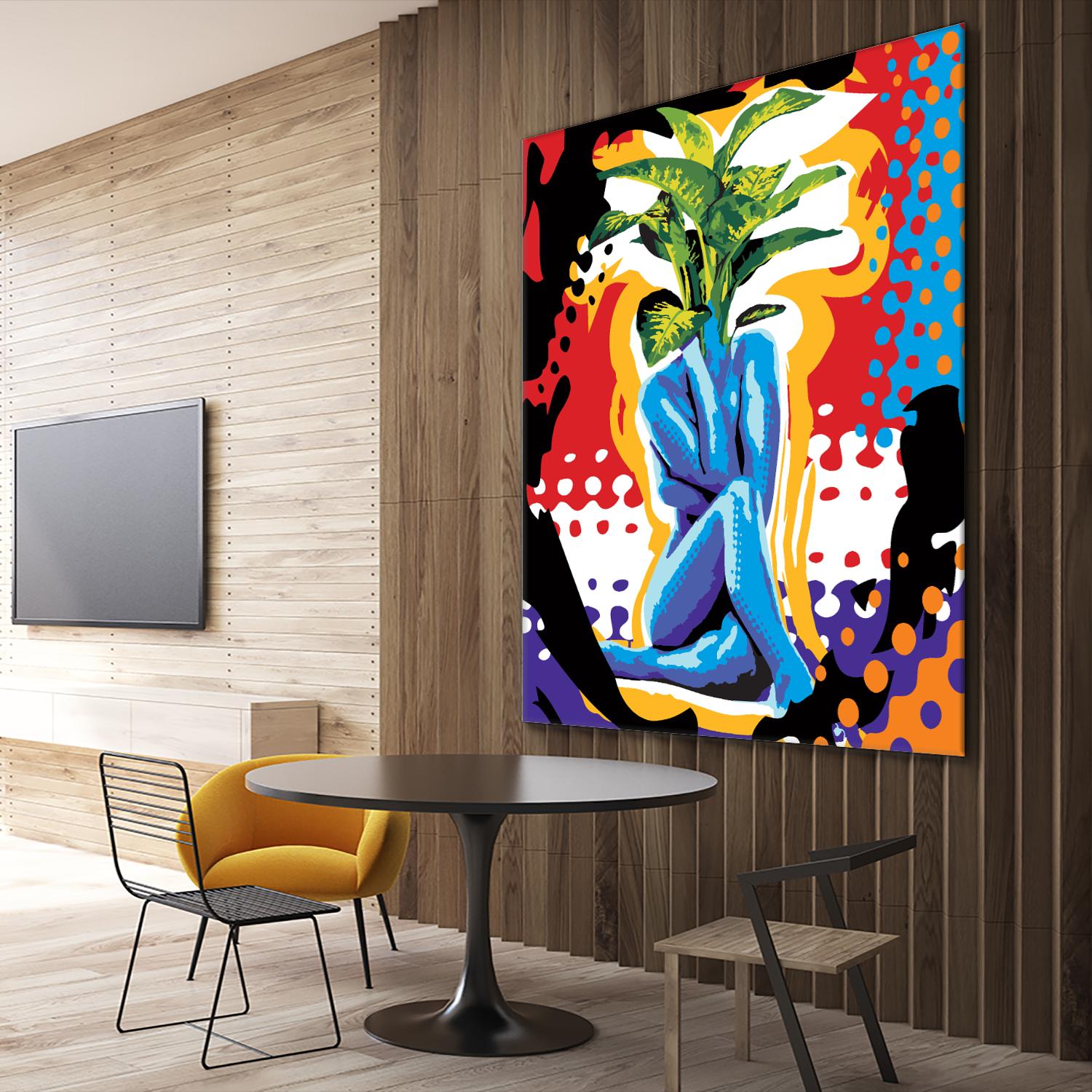 Mandragore by Ray Lengelé on GIANT ART - green pop art - alternative