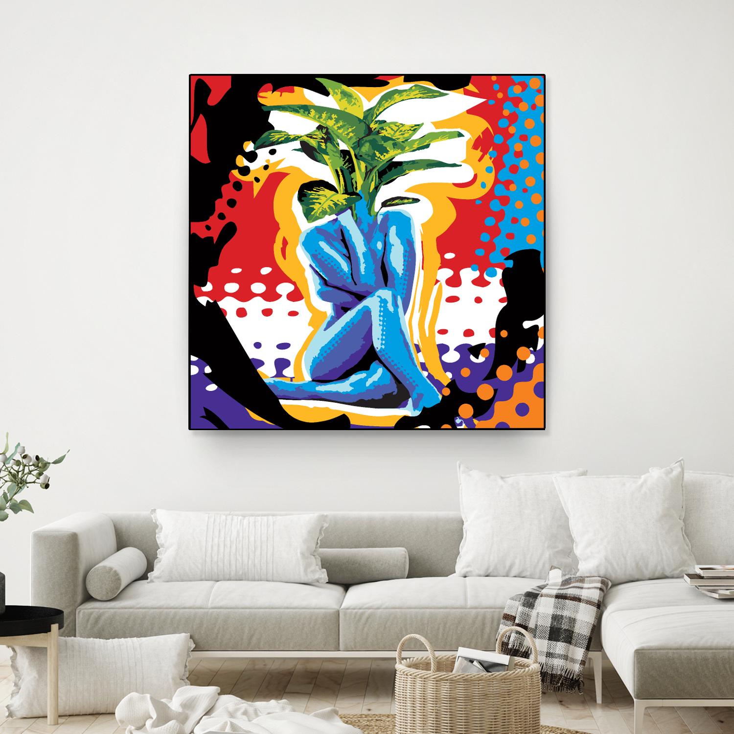 Mandragore by Ray Lengelé on GIANT ART - green pop art - alternative