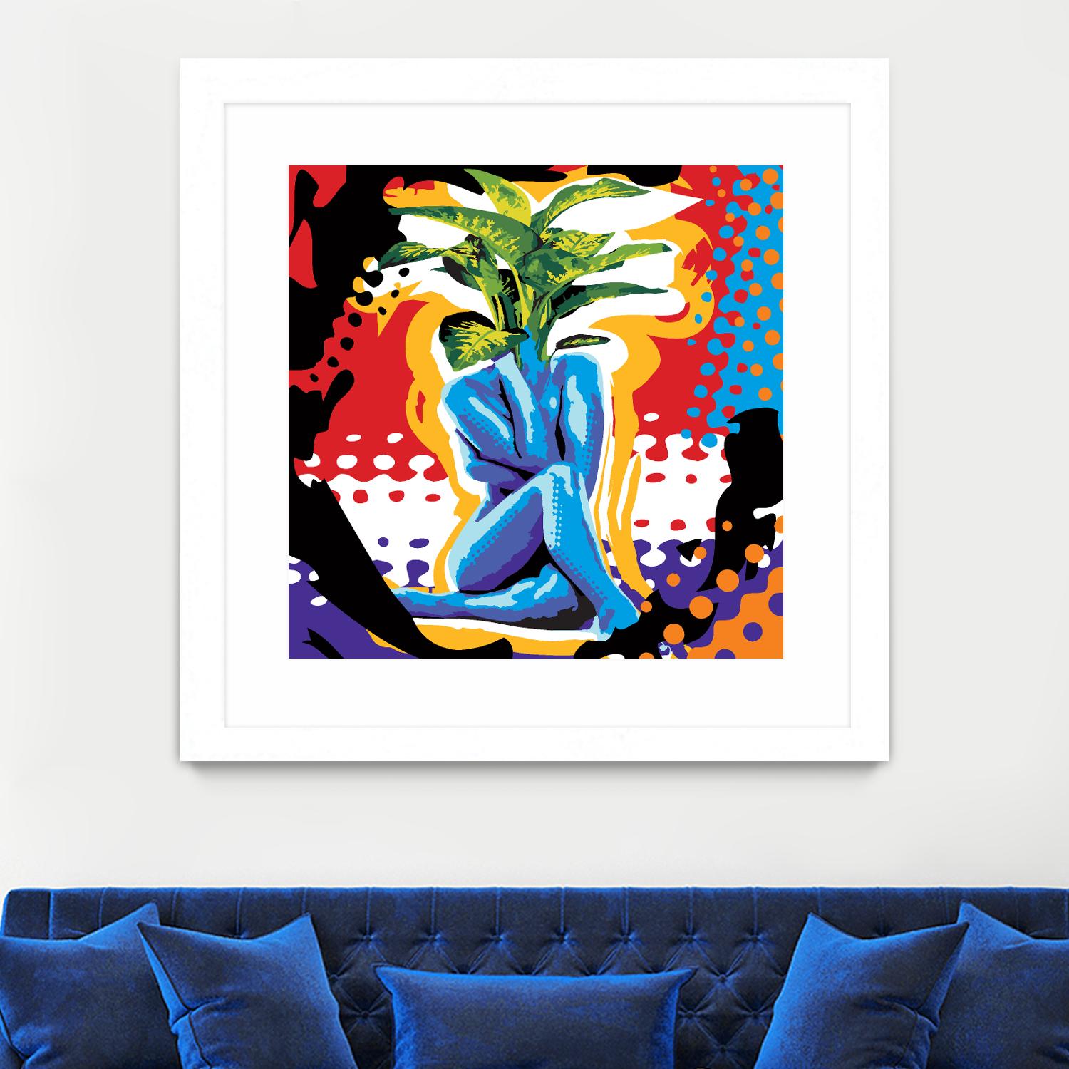 Mandragore by Ray Lengelé on GIANT ART - green pop art - alternative