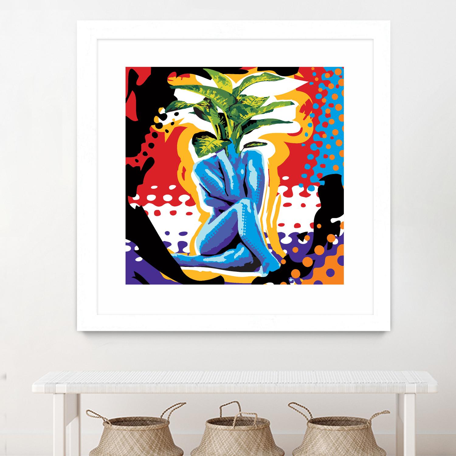 Mandragore by Ray Lengelé on GIANT ART - green pop art - alternative