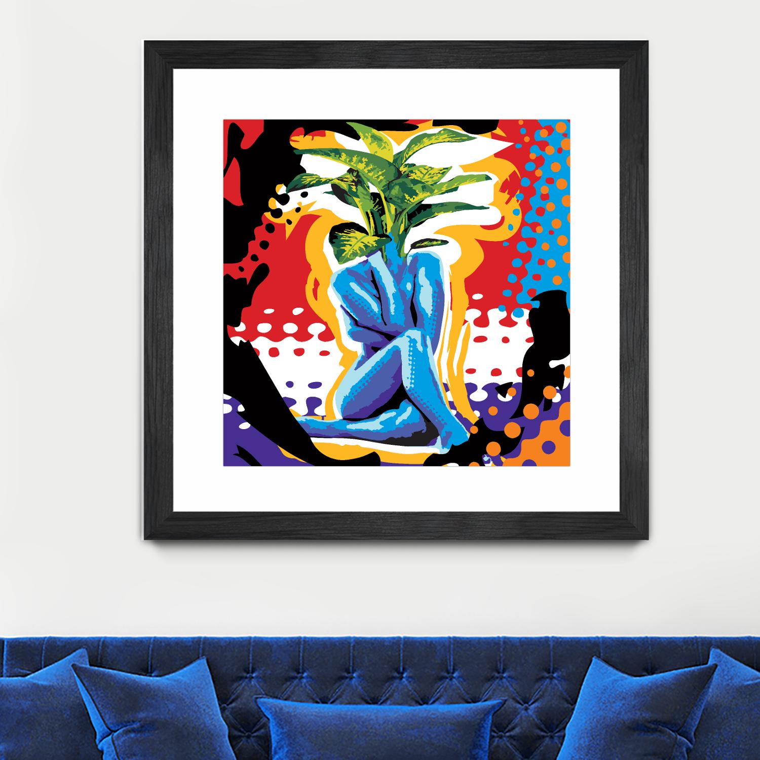 Mandragore by Ray Lengelé on GIANT ART - green pop art - alternative