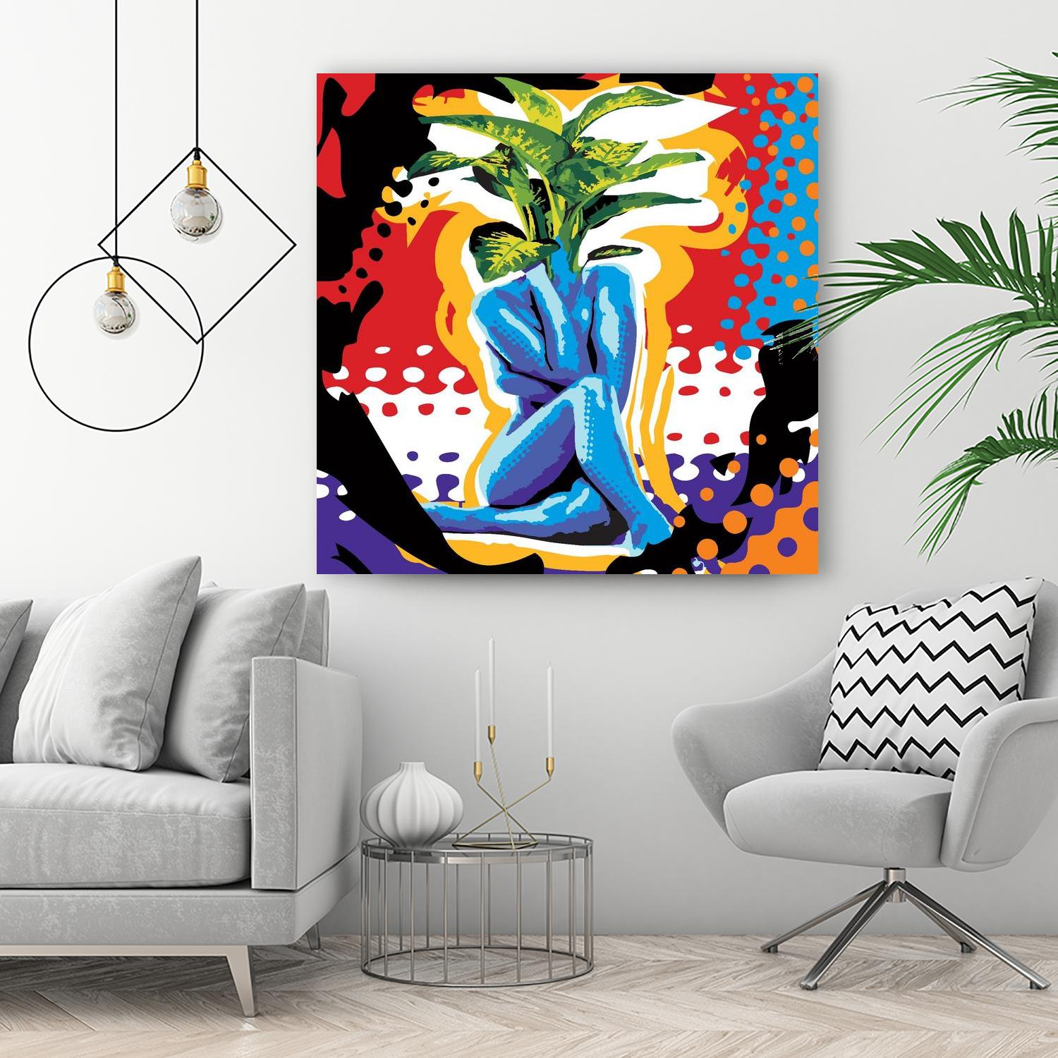 Mandragore by Ray Lengelé on GIANT ART - green pop art - alternative