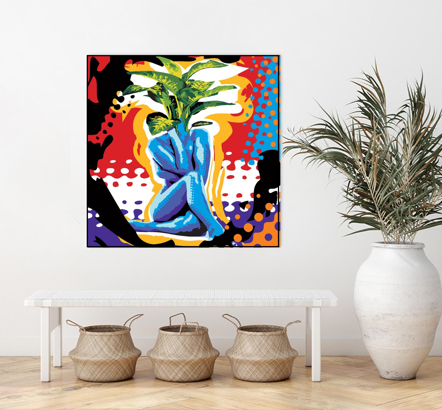 Mandragore by Ray Lengelé on GIANT ART - green pop art - alternative