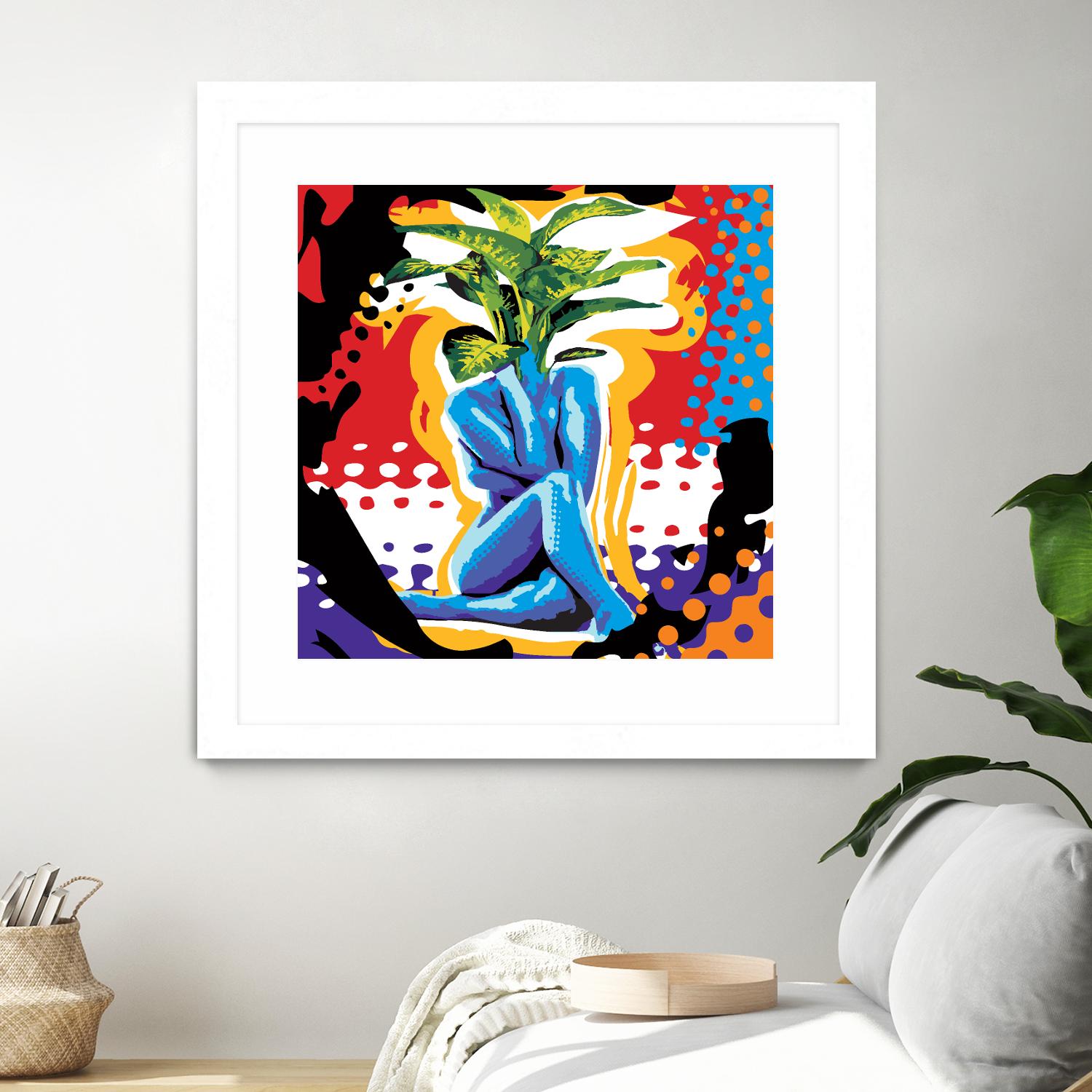 Mandragore by Ray Lengelé on GIANT ART - green pop art - alternative