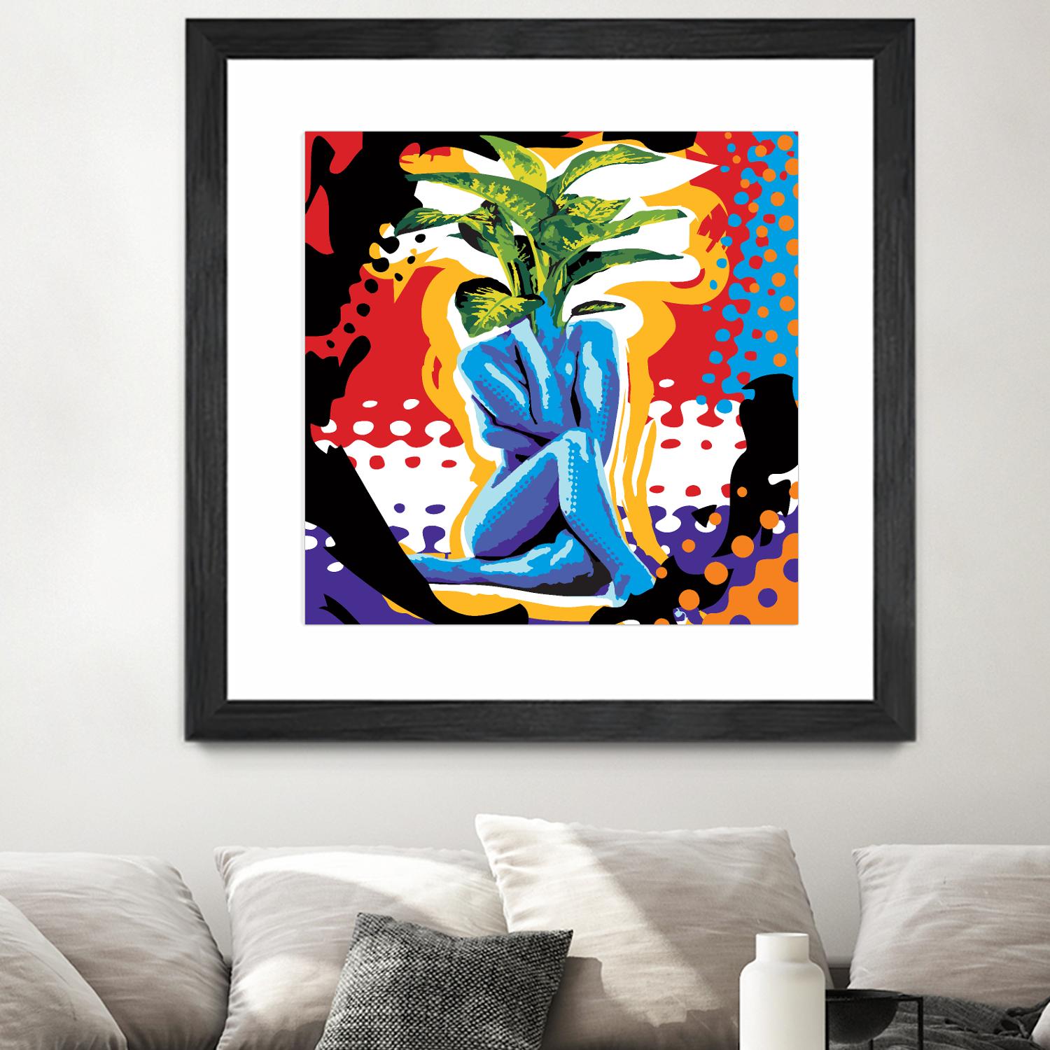 Mandragore by Ray Lengelé on GIANT ART - green pop art - alternative