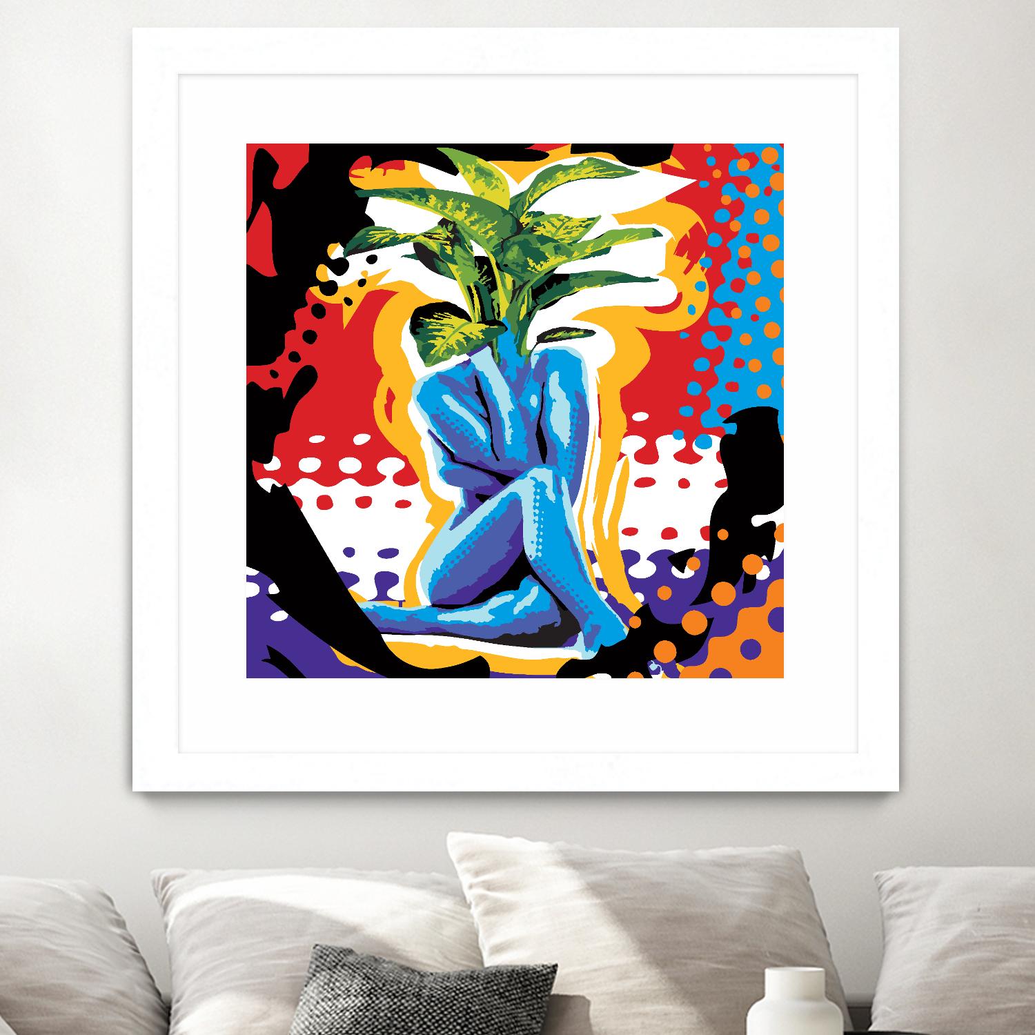 Mandragore by Ray Lengelé on GIANT ART - green pop art - alternative