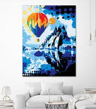 Ballon by Ray Lengelé on GIANT ART - blue landscape artistes du québec