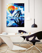 Ballon by Ray Lengelé on GIANT ART - blue landscape artistes du québec