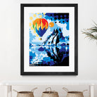 Ballon by Ray Lengelé on GIANT ART - blue landscape artistes du québec