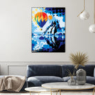 Ballon by Ray Lengelé on GIANT ART - blue landscape artistes du québec