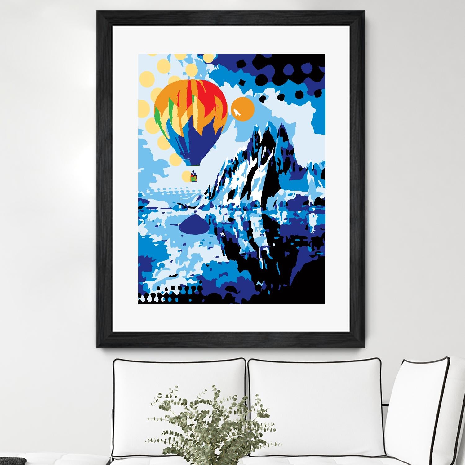 Ballon by Ray Lengelé on GIANT ART - blue landscape artistes du québec