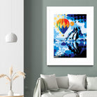 Ballon by Ray Lengelé on GIANT ART - blue landscape artistes du québec