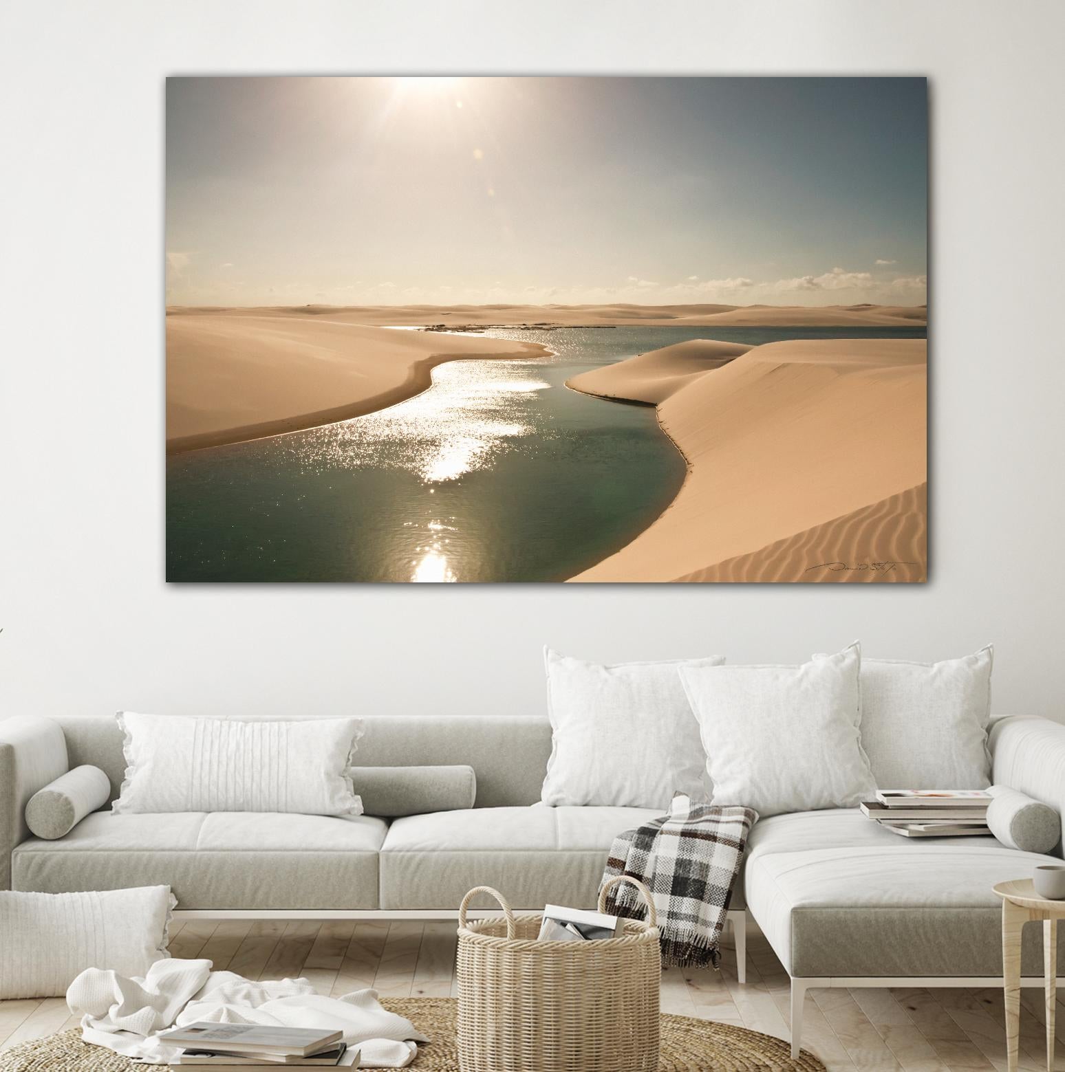 Soft Sunset by Daniel Stanford on GIANT ART - beige landscape river